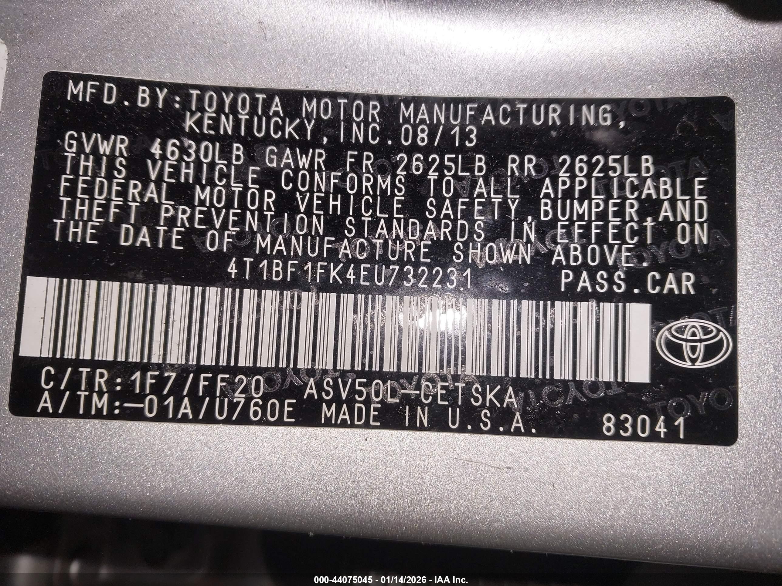 TOYOTA CAMRY image 9