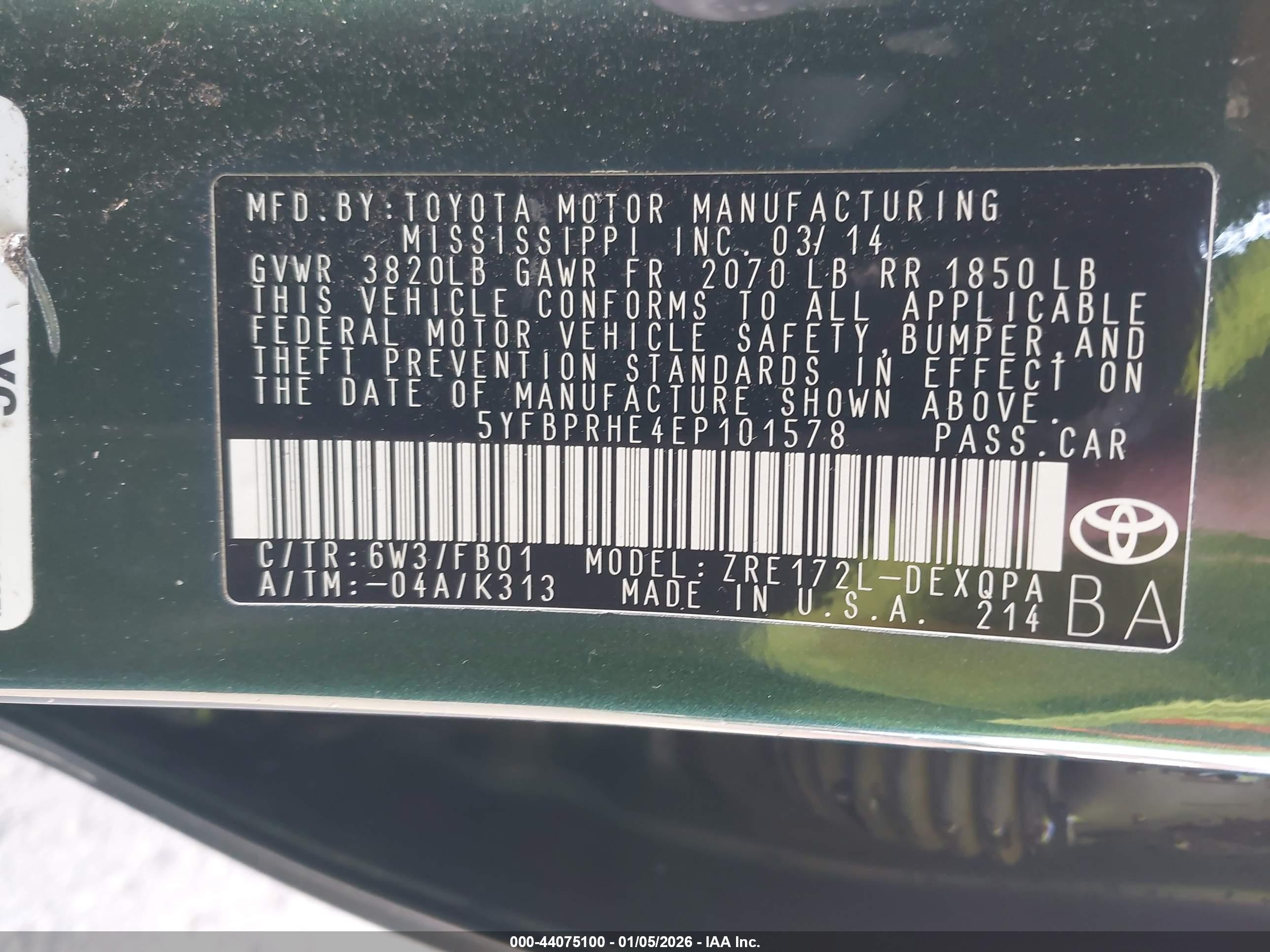 TOYOTA COROLLA image 9