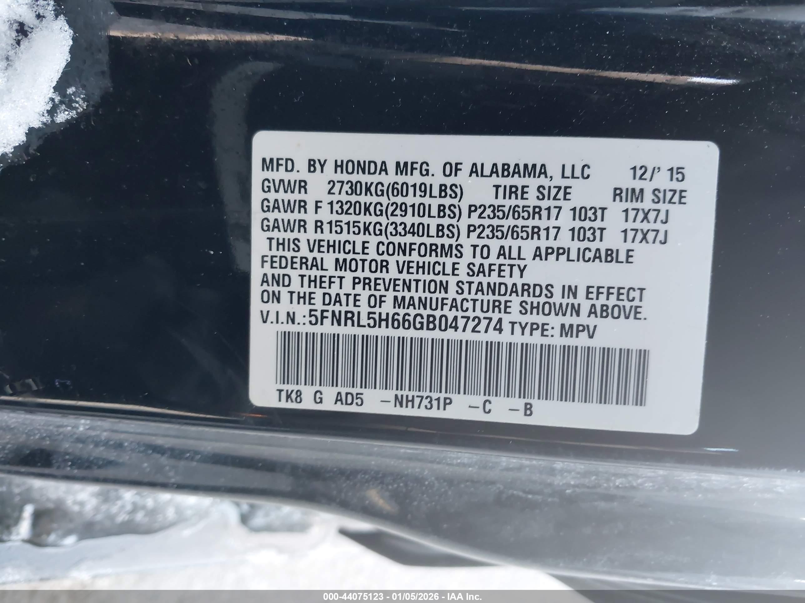 HONDA ODYSSEY image 9