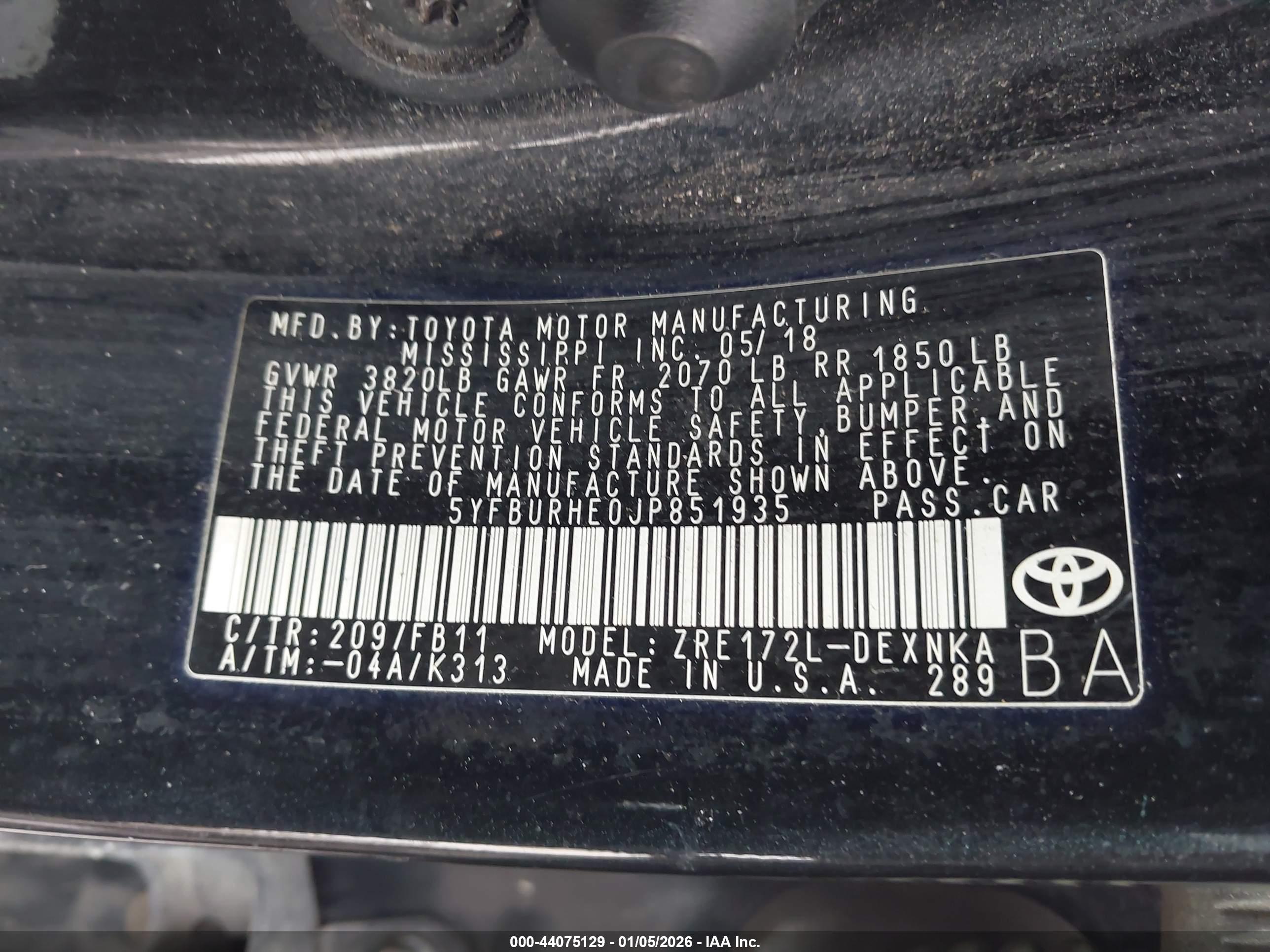 TOYOTA COROLLA image 9