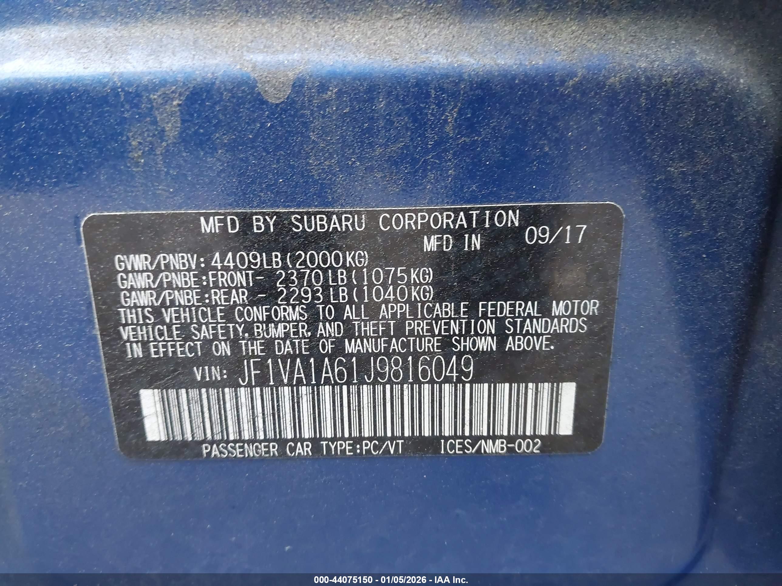 SUBARU WRX image 9