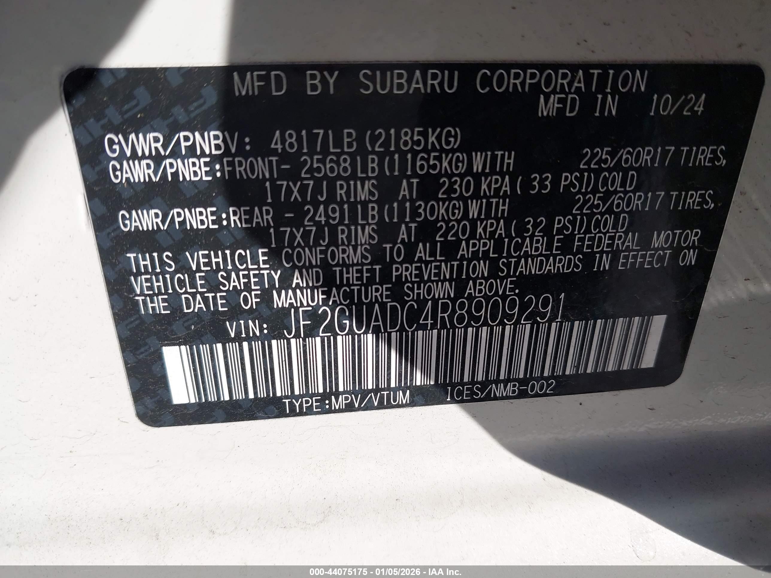 SUBARU CROSSTREK image 9