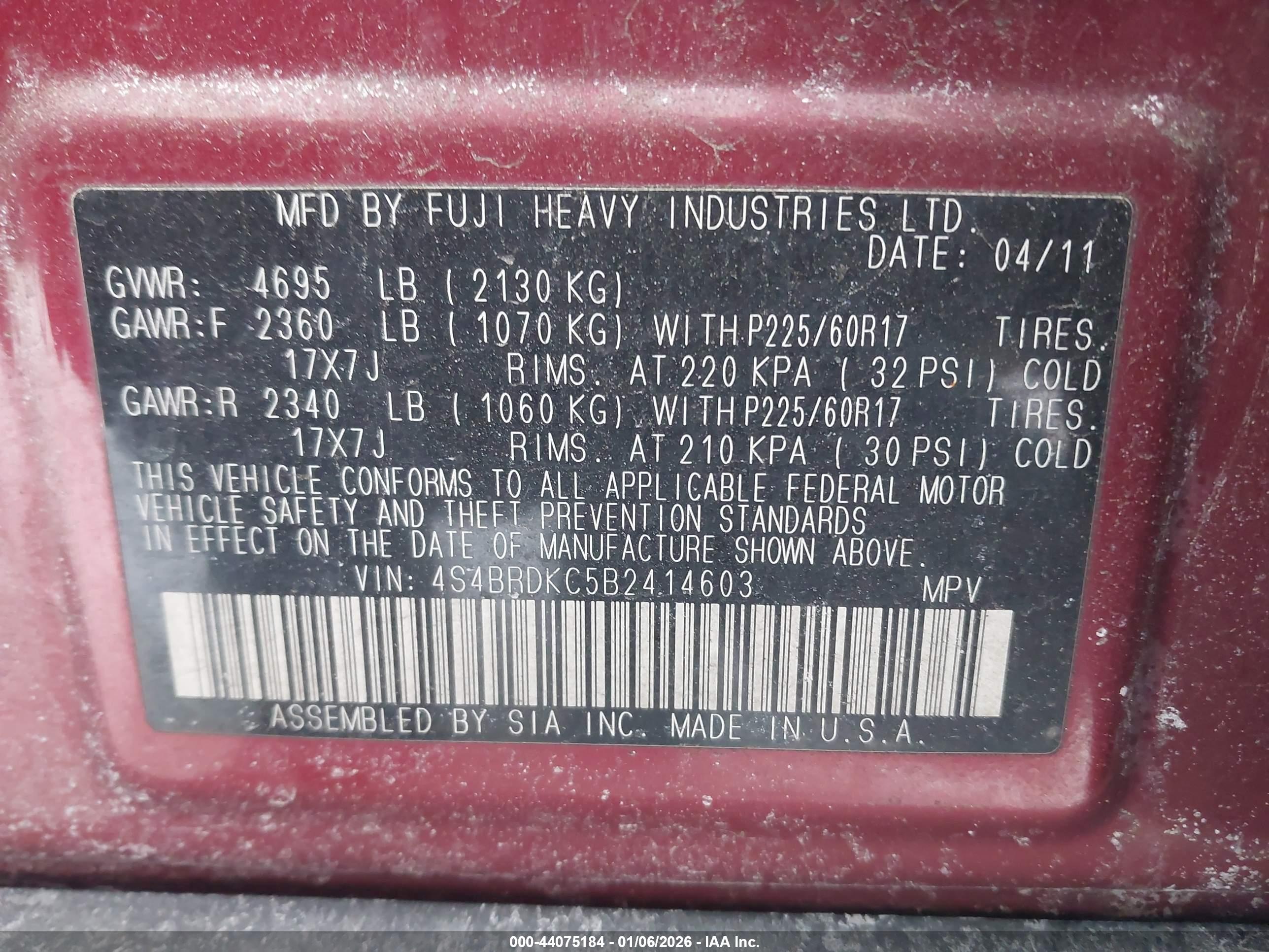 SUBARU OUTBACK image 9