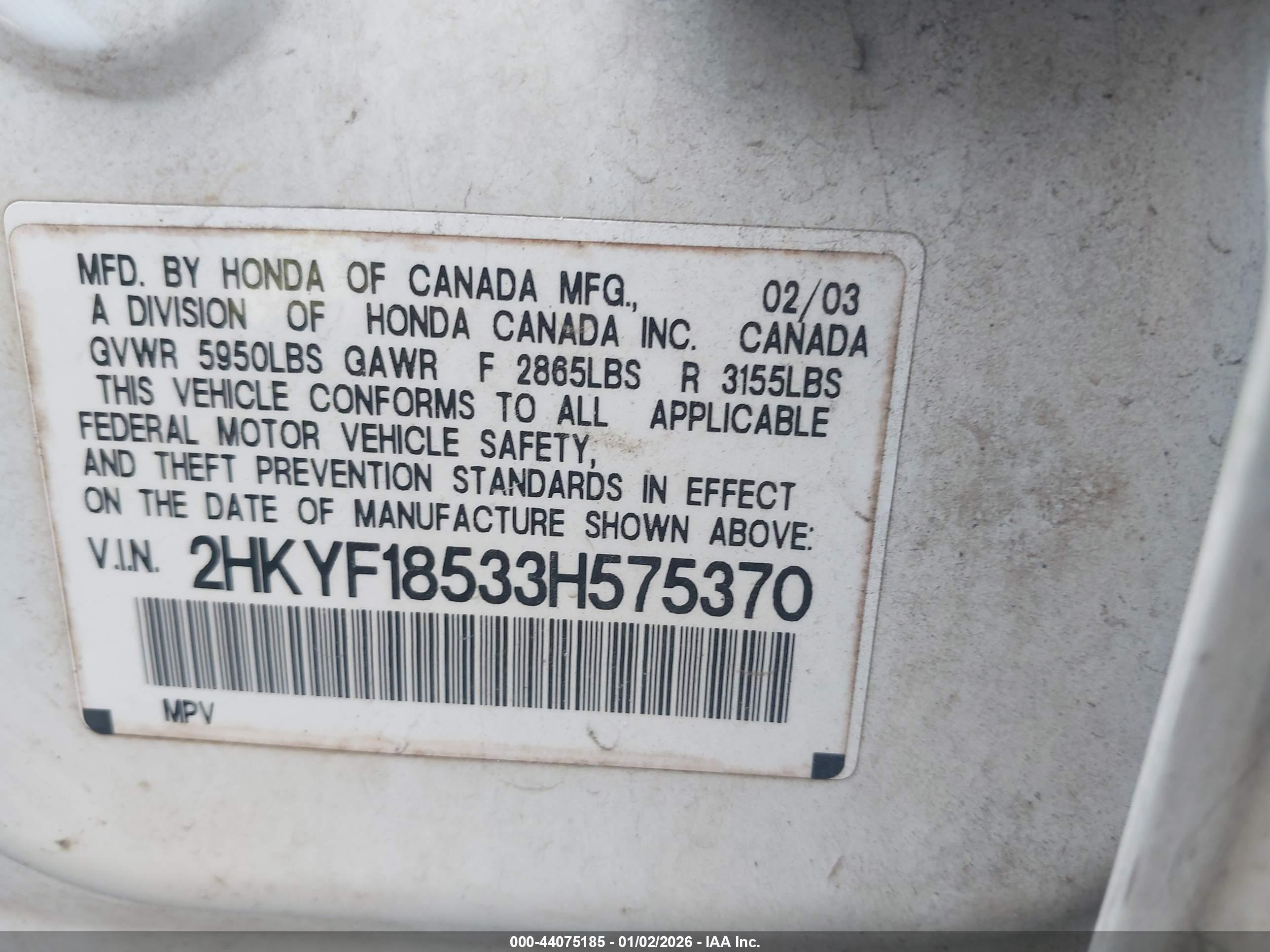 HONDA PILOT image 9