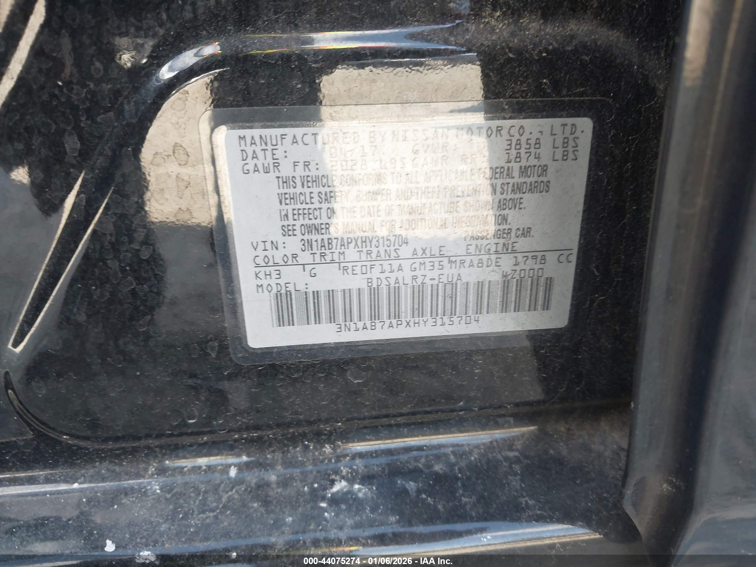 NISSAN SENTRA image 9