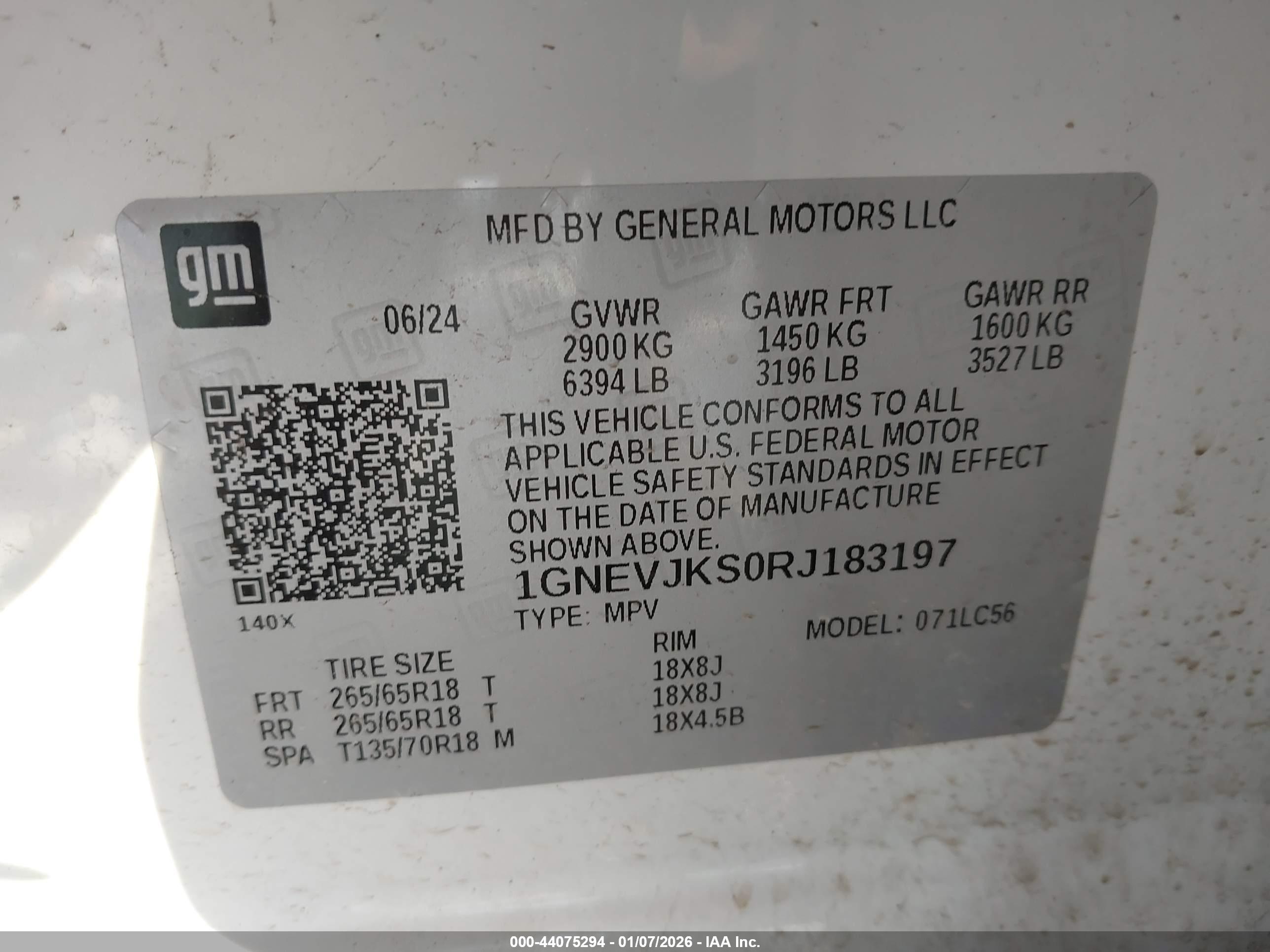 CHEVROLET TRAVERSE image 9