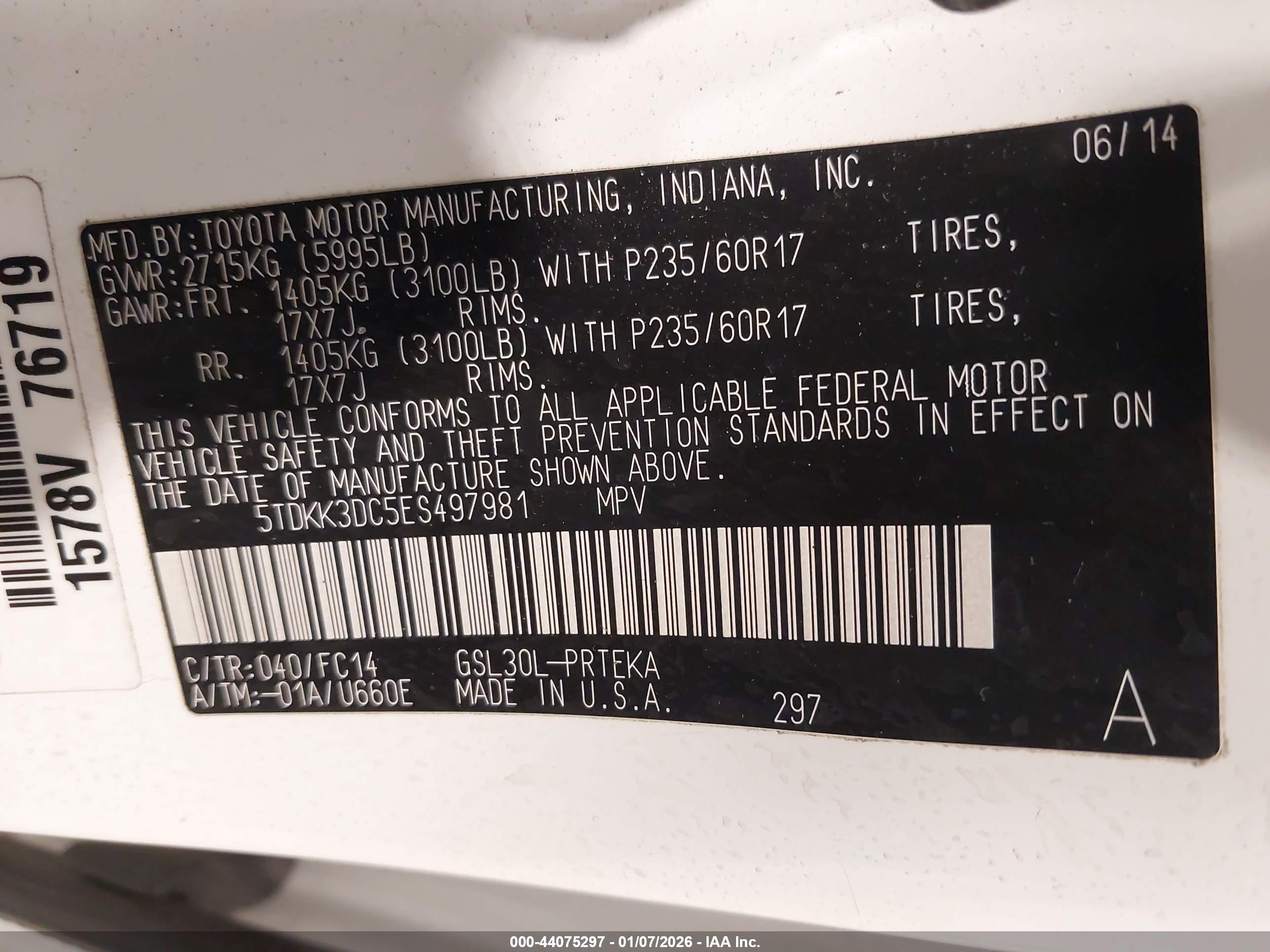 TOYOTA SIENNA image 9