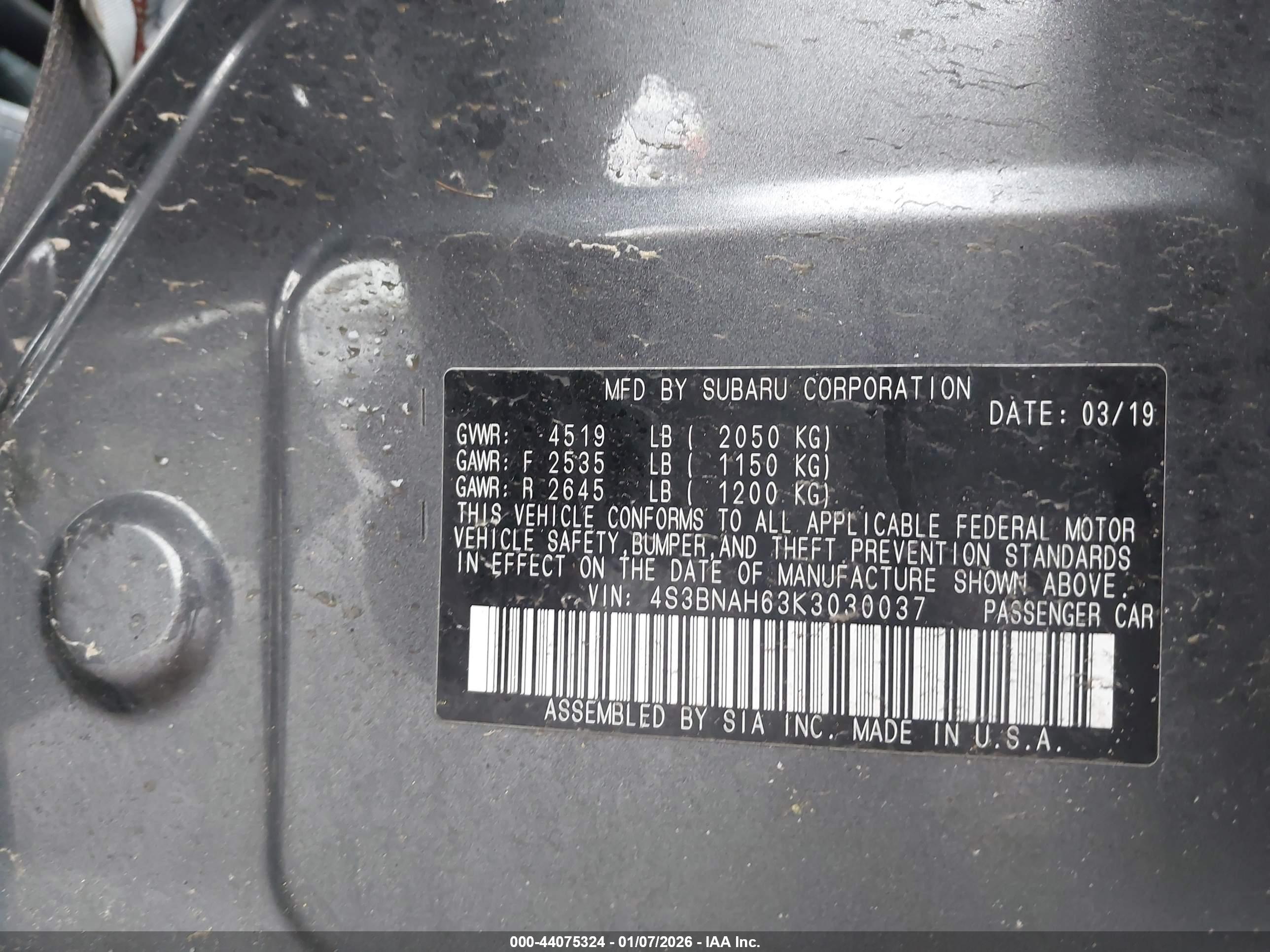 SUBARU LEGACY image 9