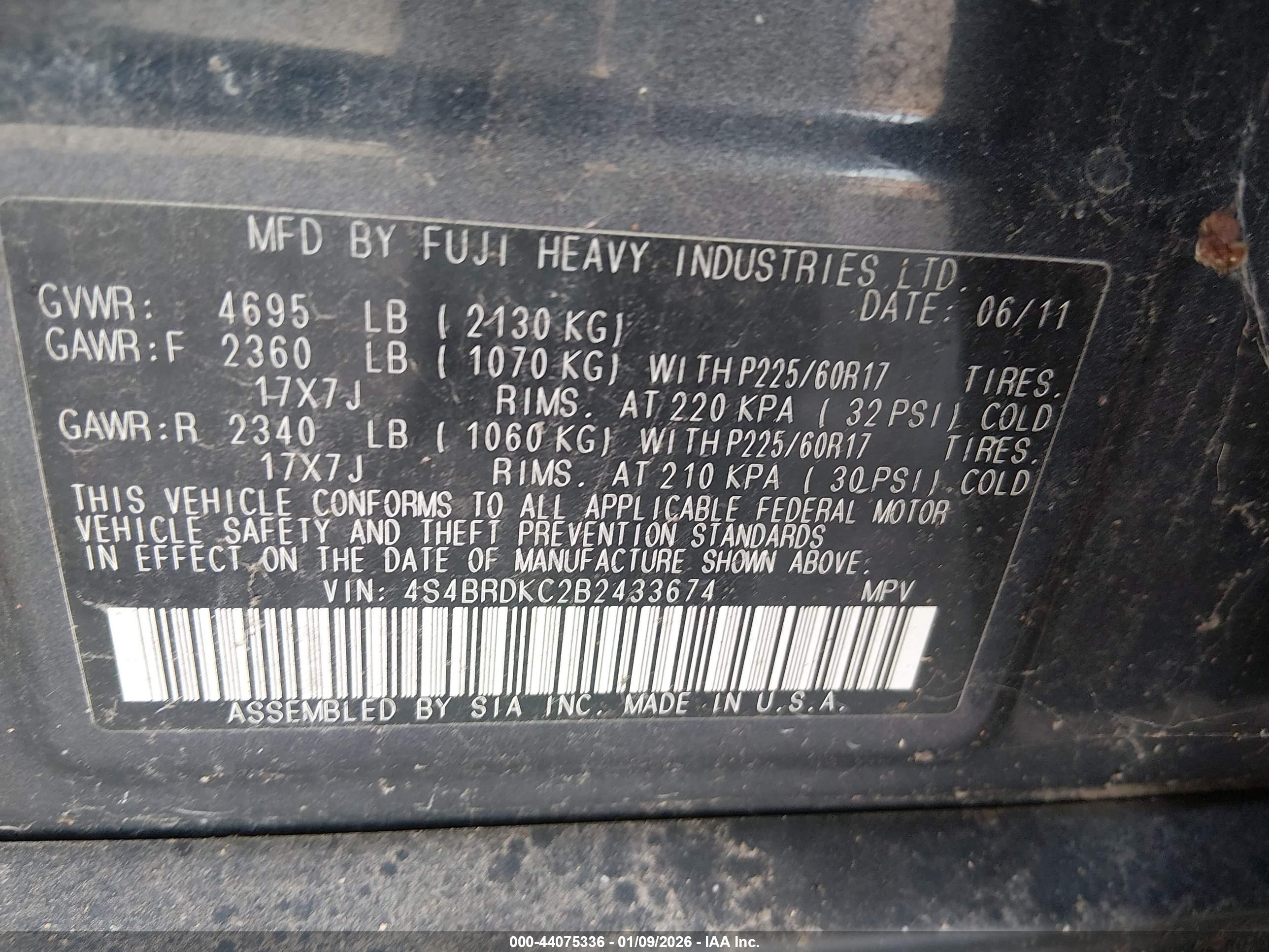 SUBARU OUTBACK image 9