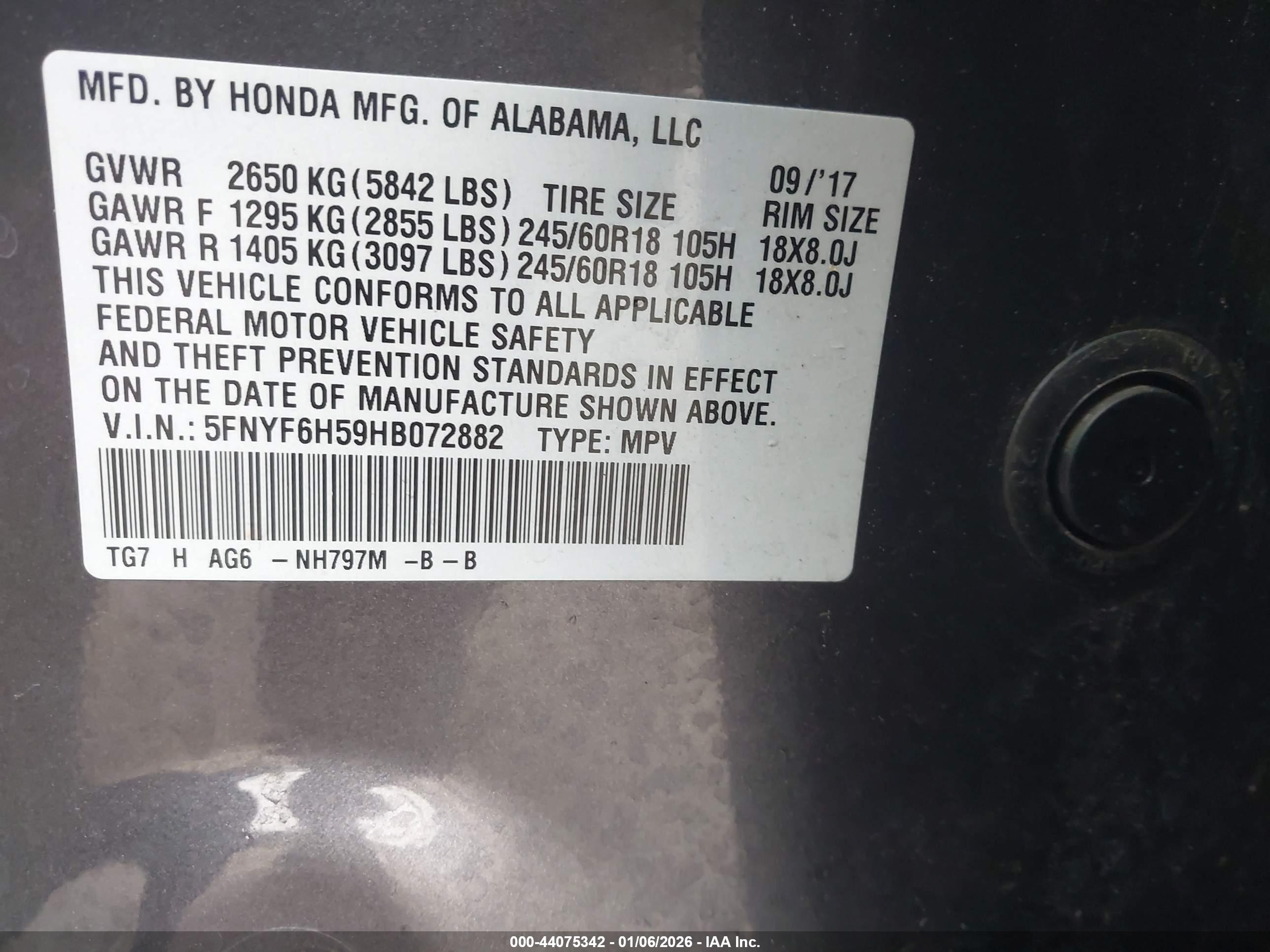 HONDA PILOT image 9