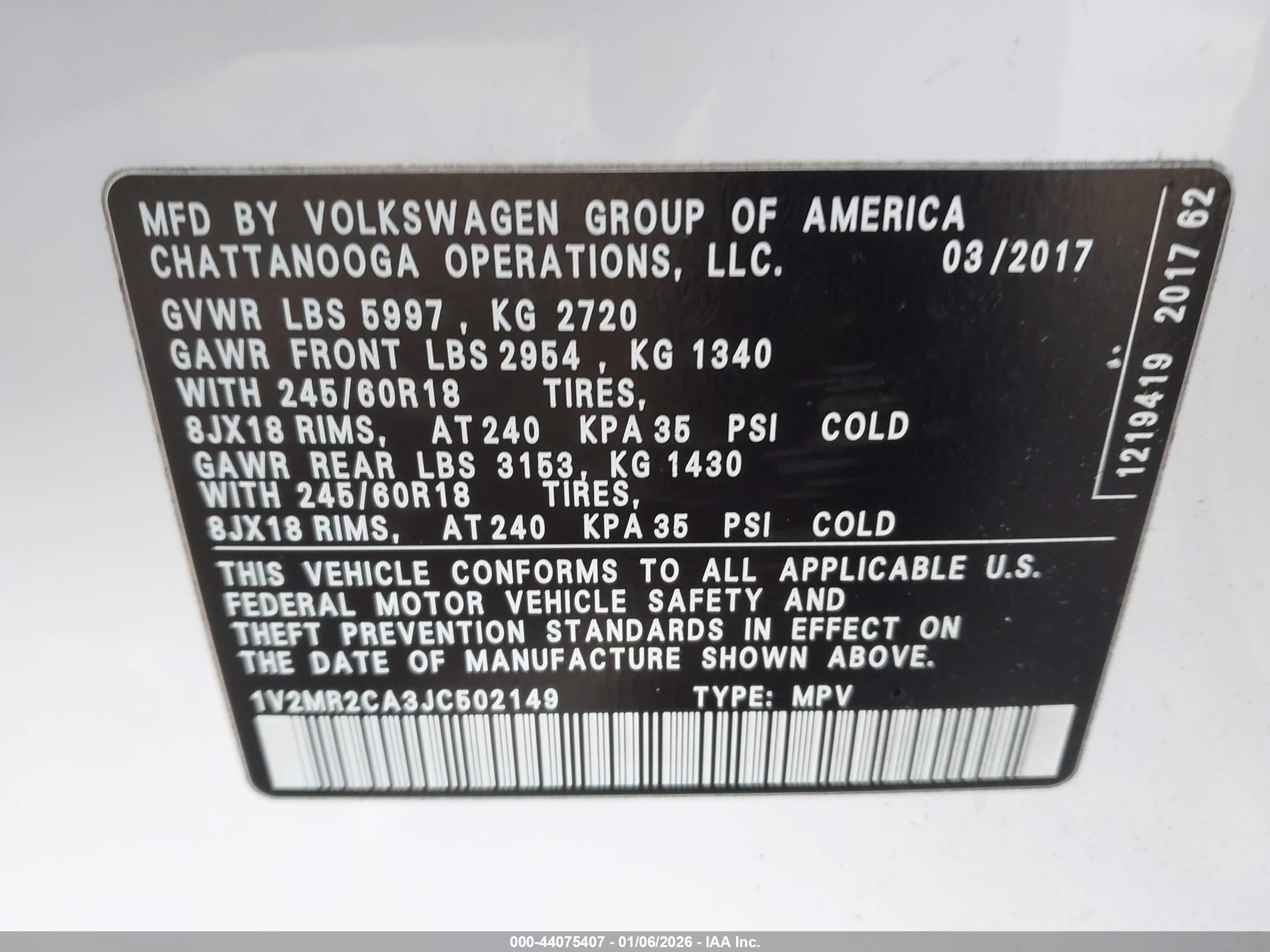 VOLKSWAGEN ATLAS image 9