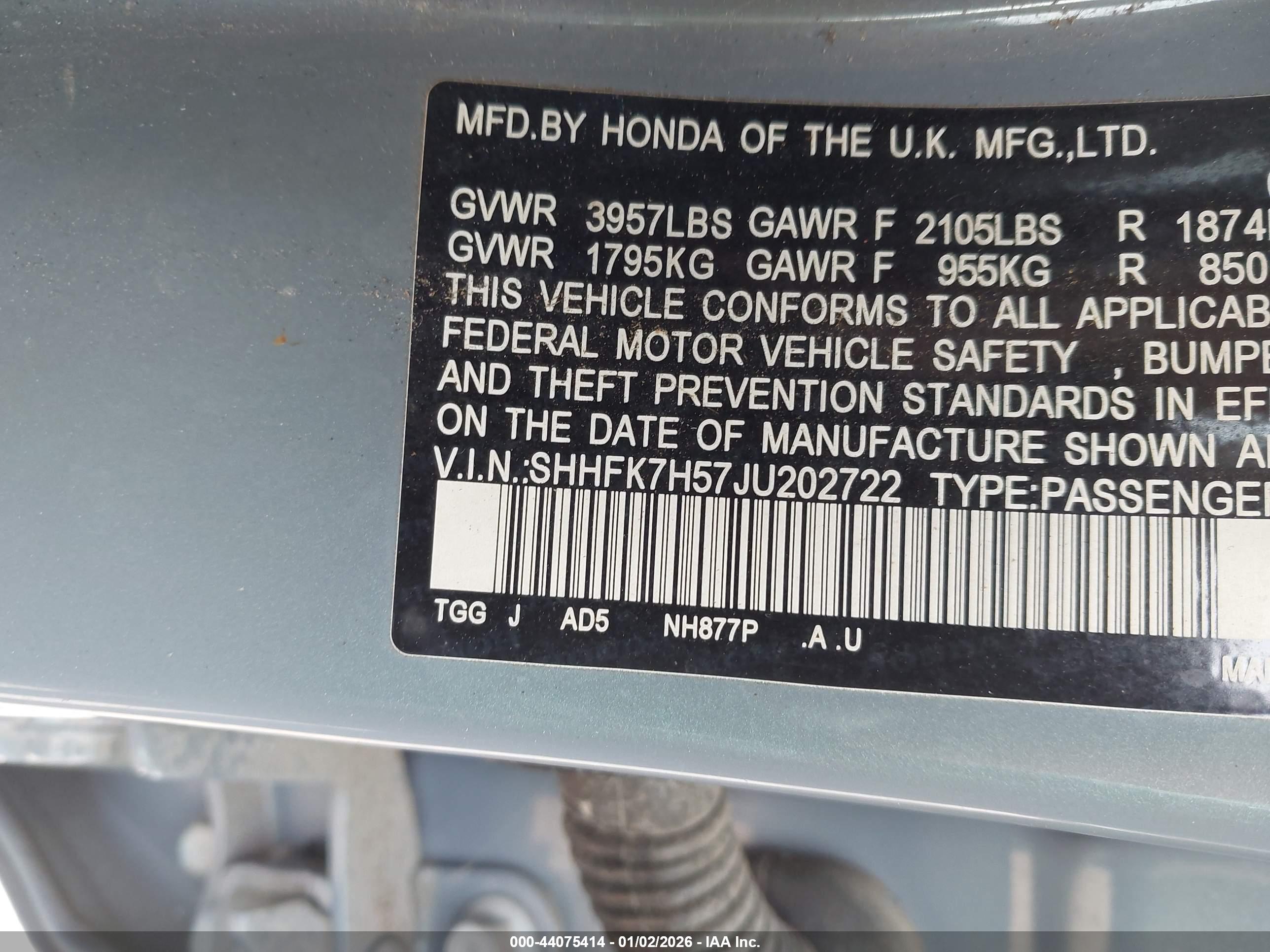 HONDA CIVIC image 9