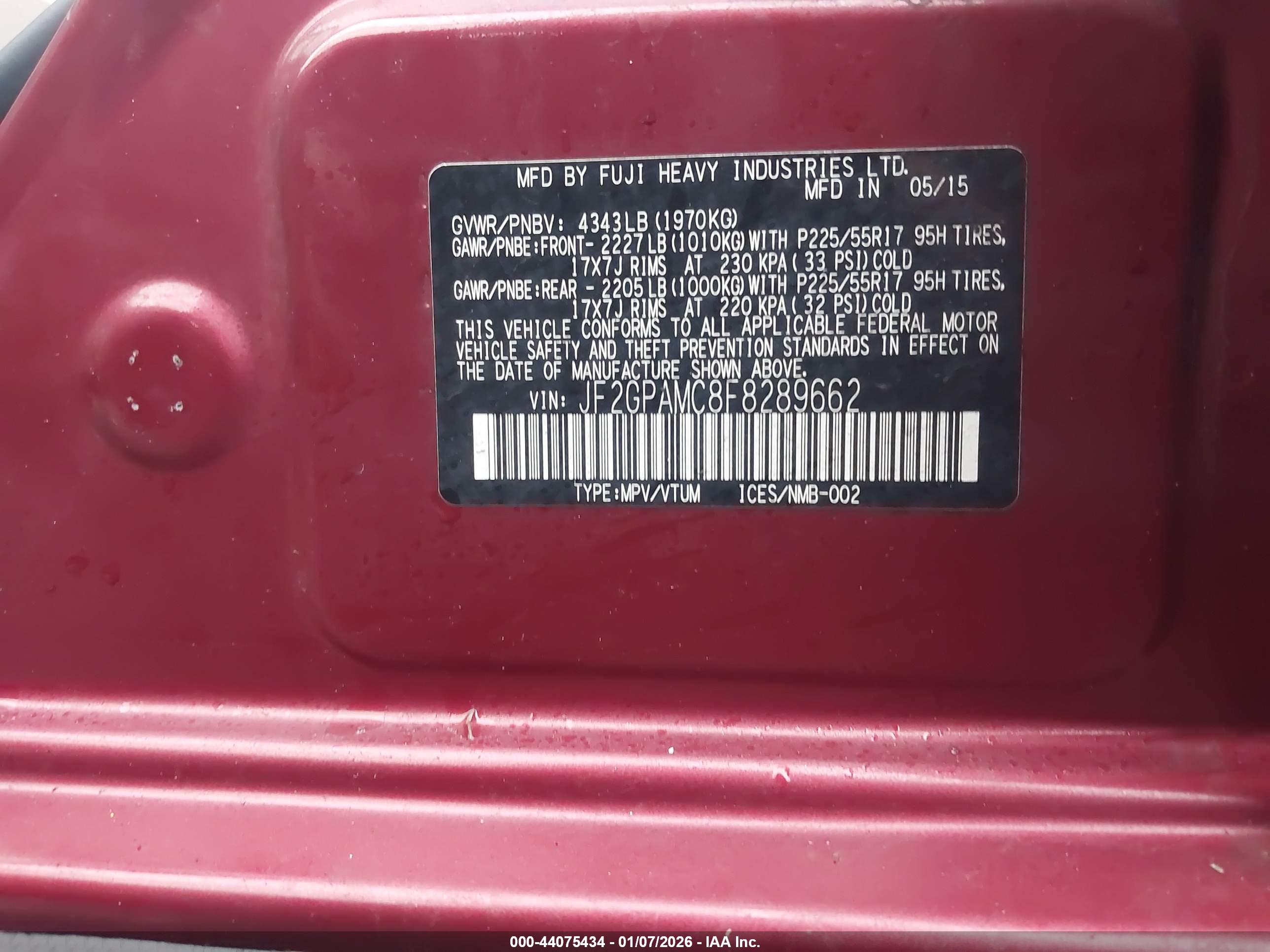 SUBARU XV image 9