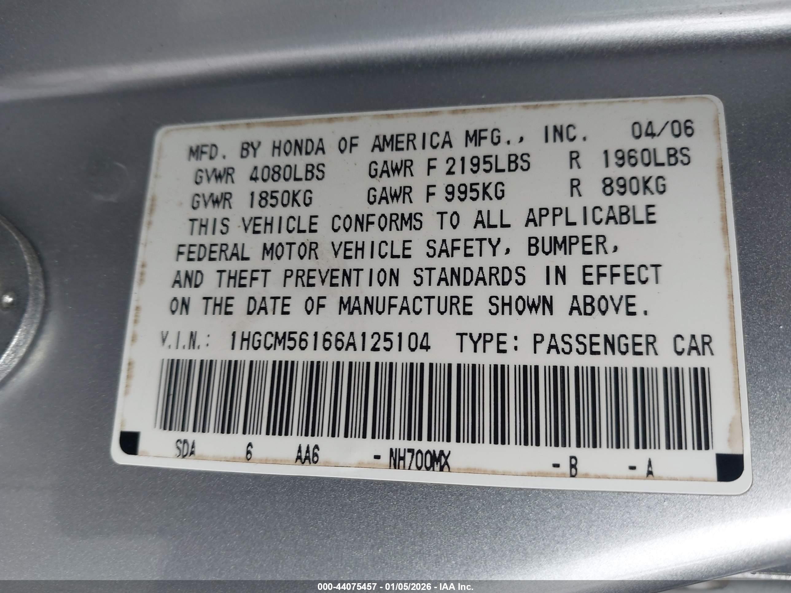 HONDA ACCORD image 9