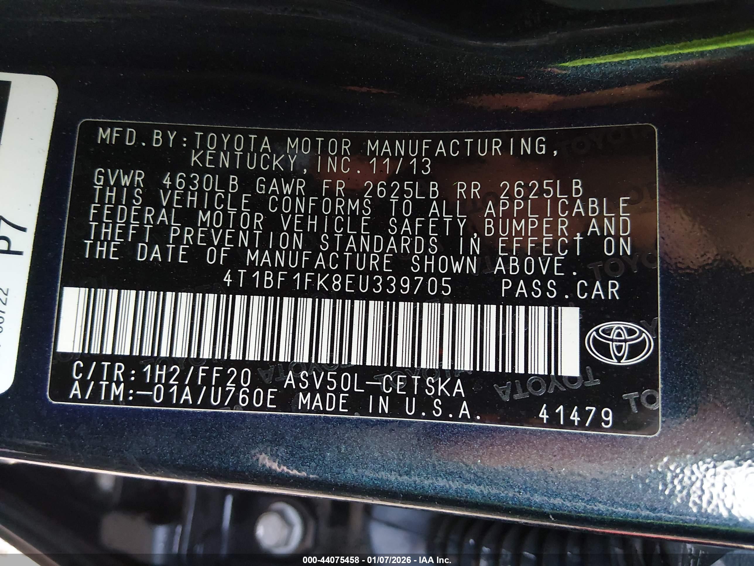 TOYOTA CAMRY image 9