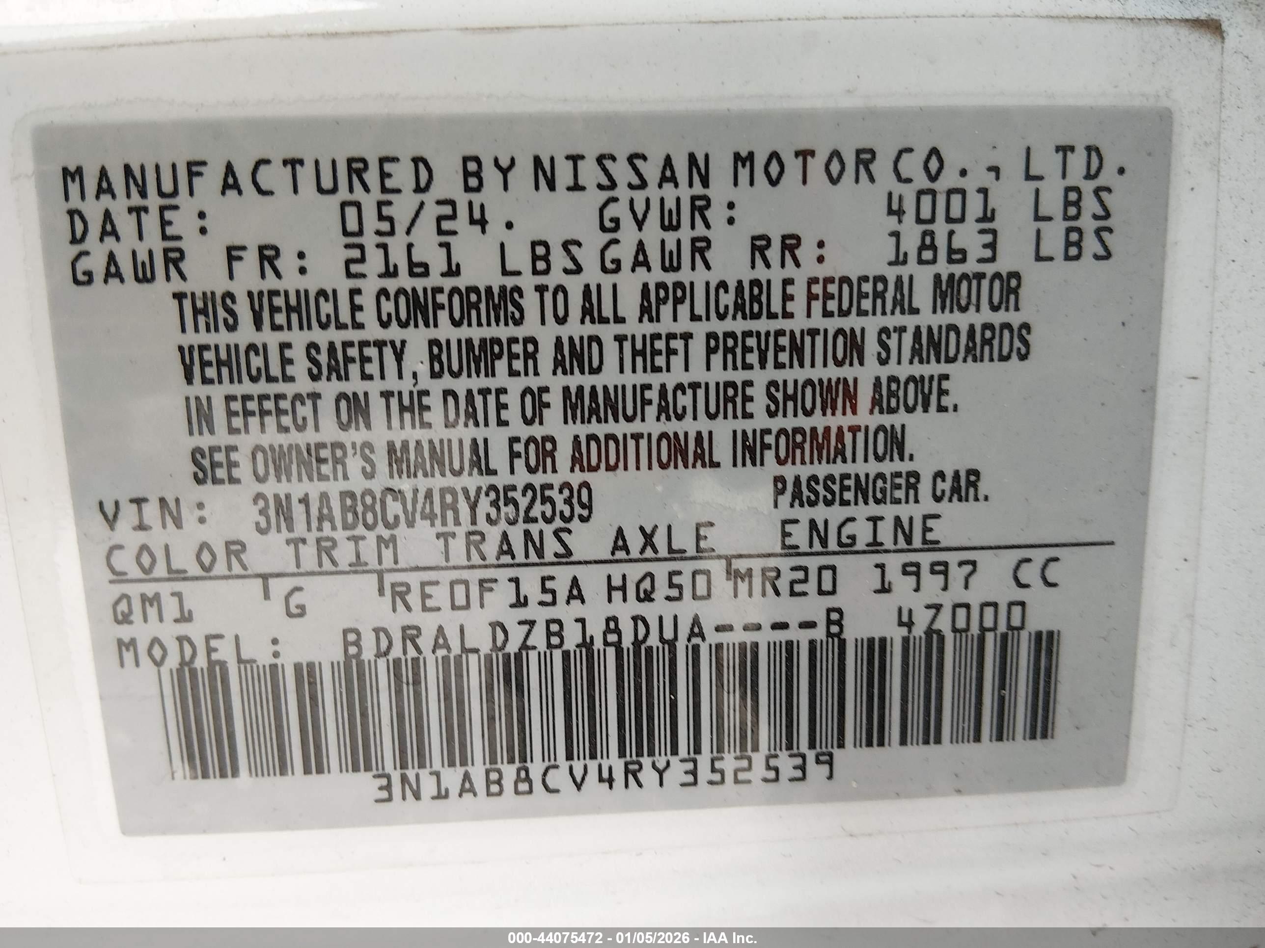 NISSAN SENTRA image 9