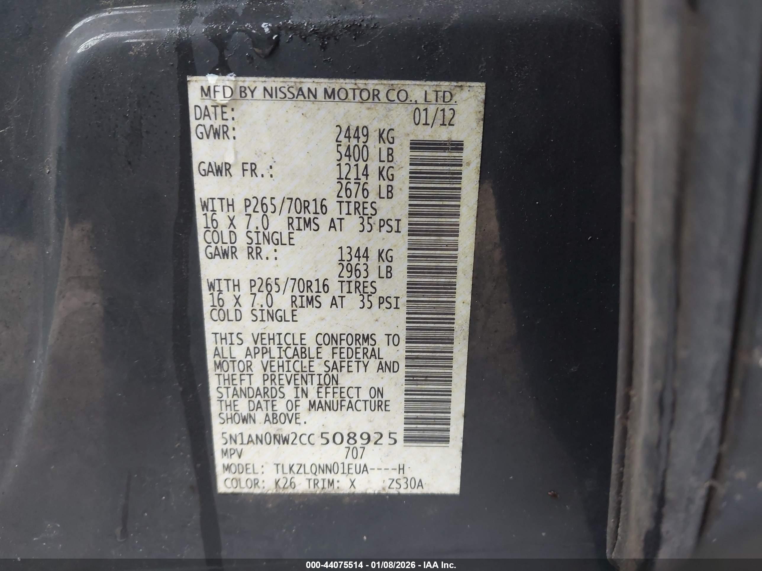 NISSAN XTERRA image 9