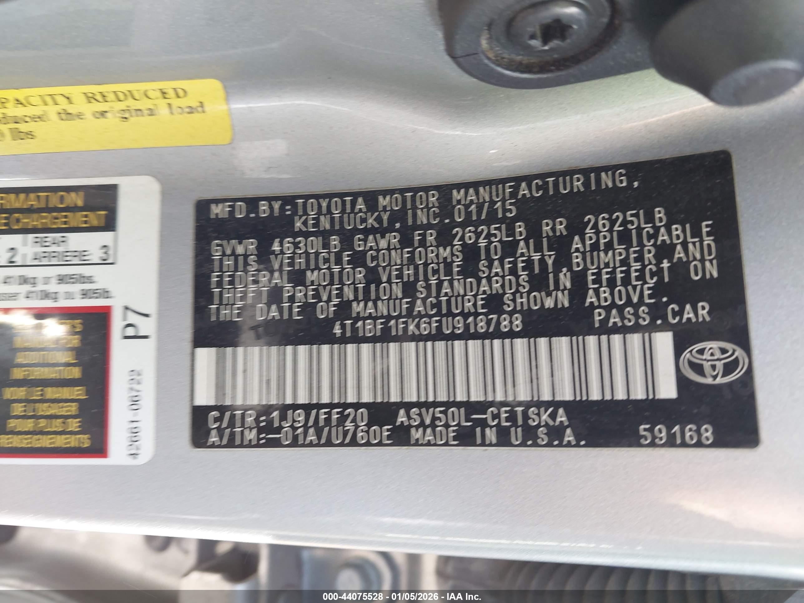 TOYOTA CAMRY image 9