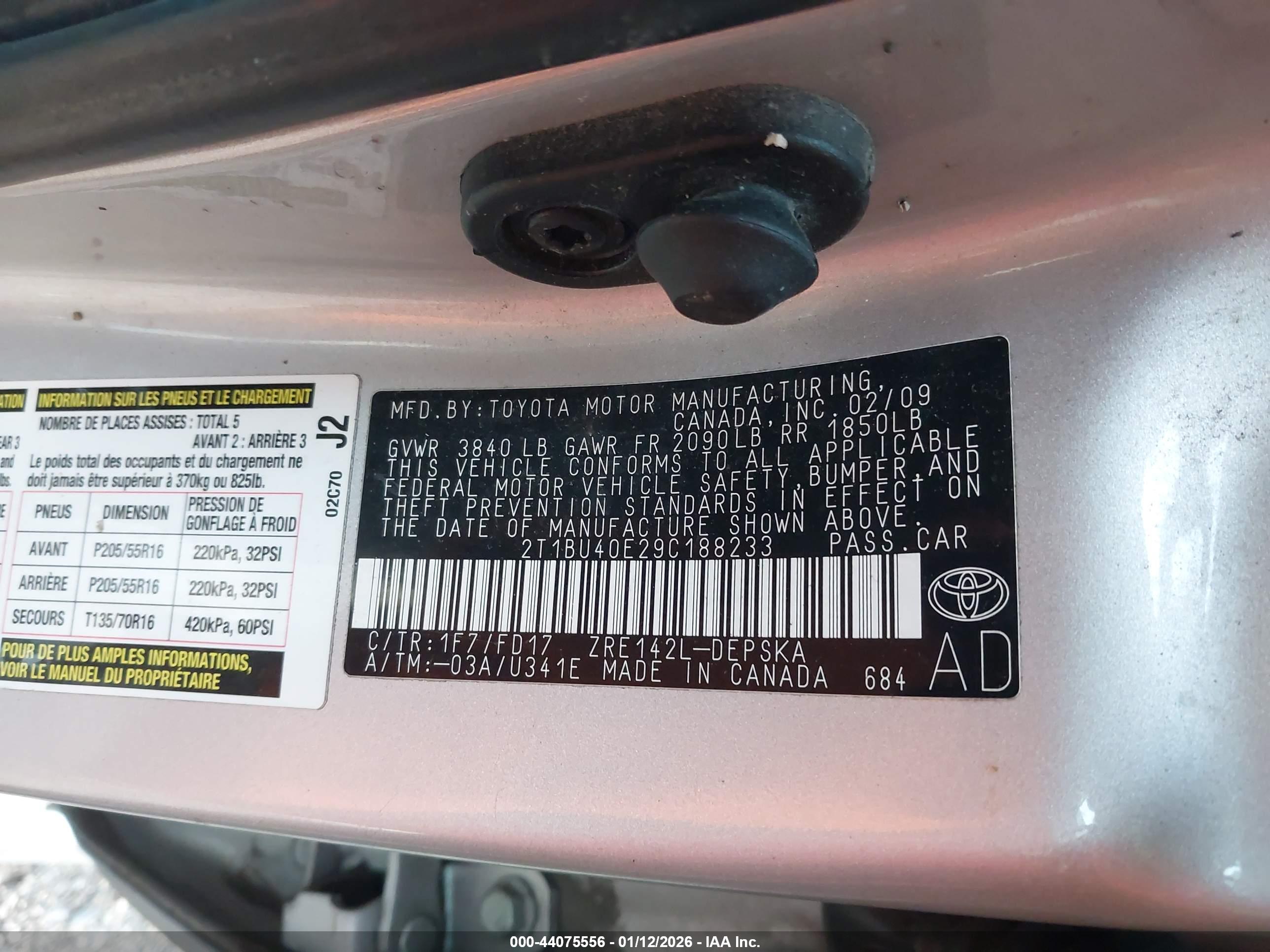 TOYOTA COROLLA image 9