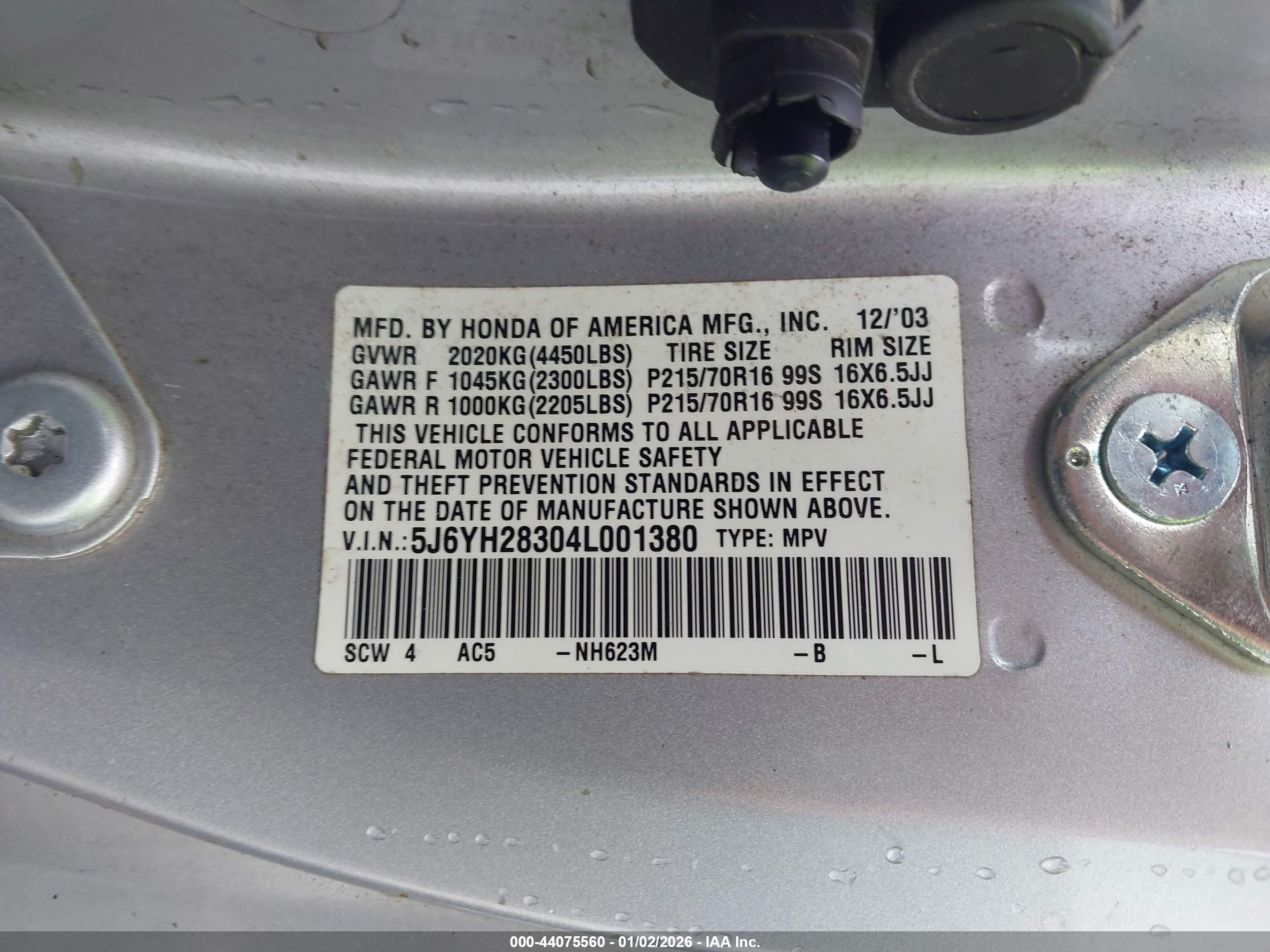 HONDA ELEMENT image 9