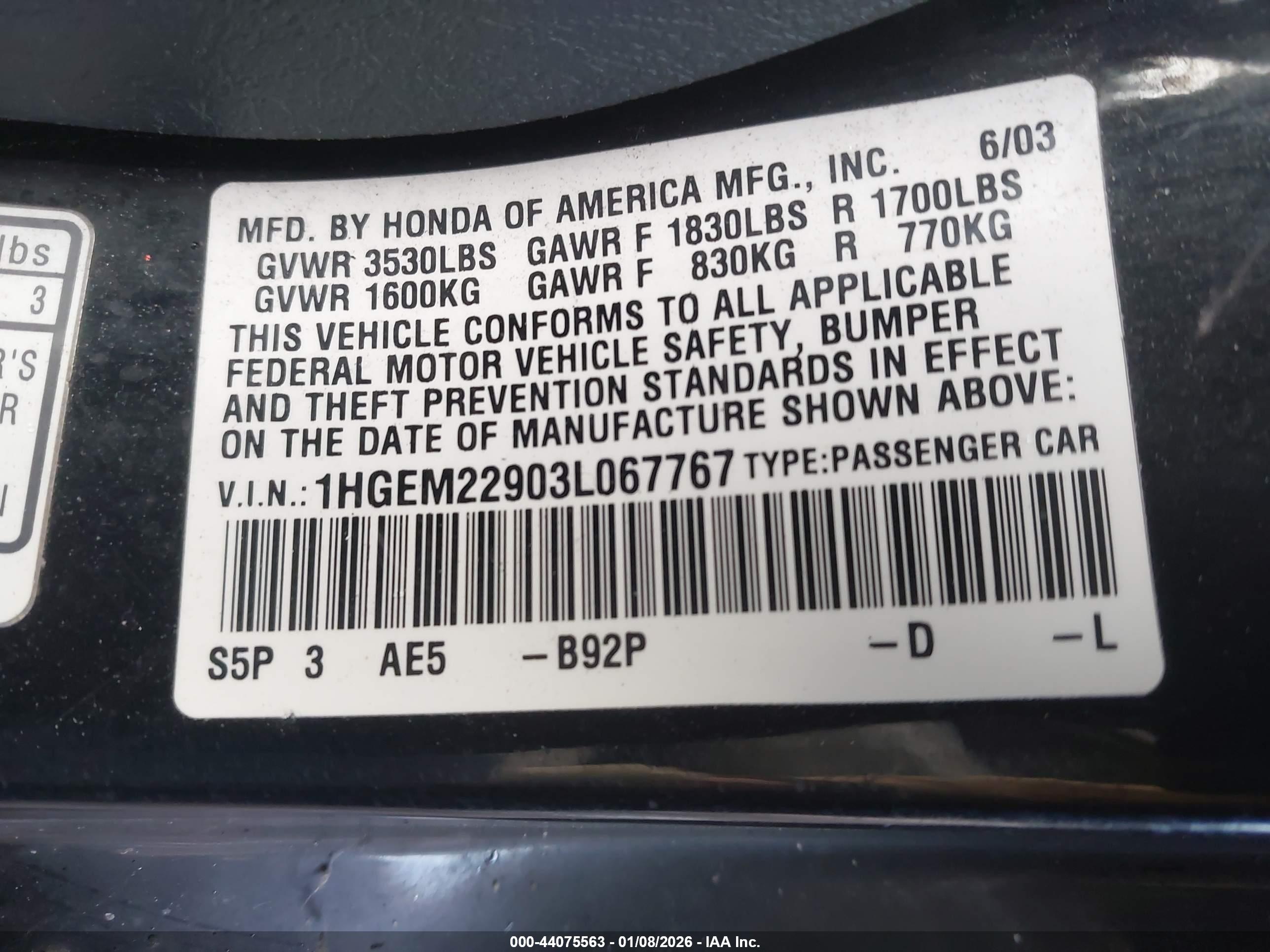 HONDA CIVIC image 9