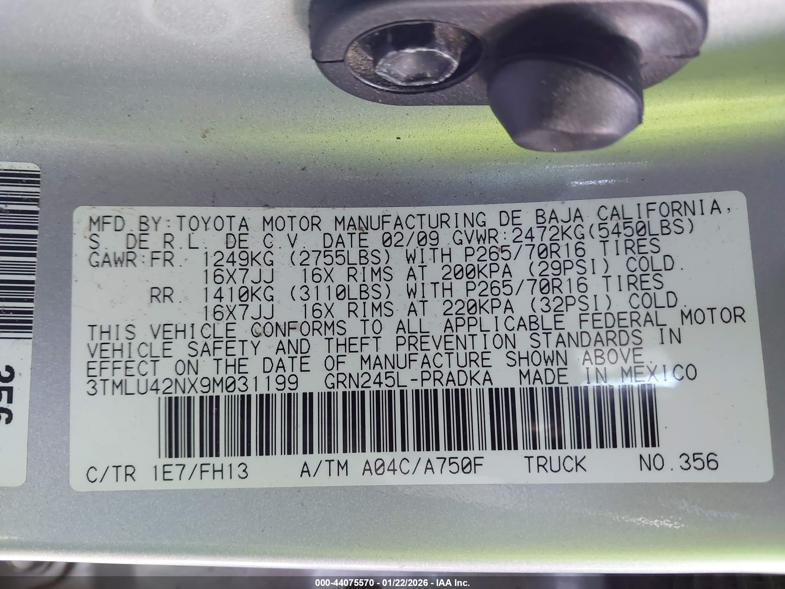 TOYOTA TACOMA image 9