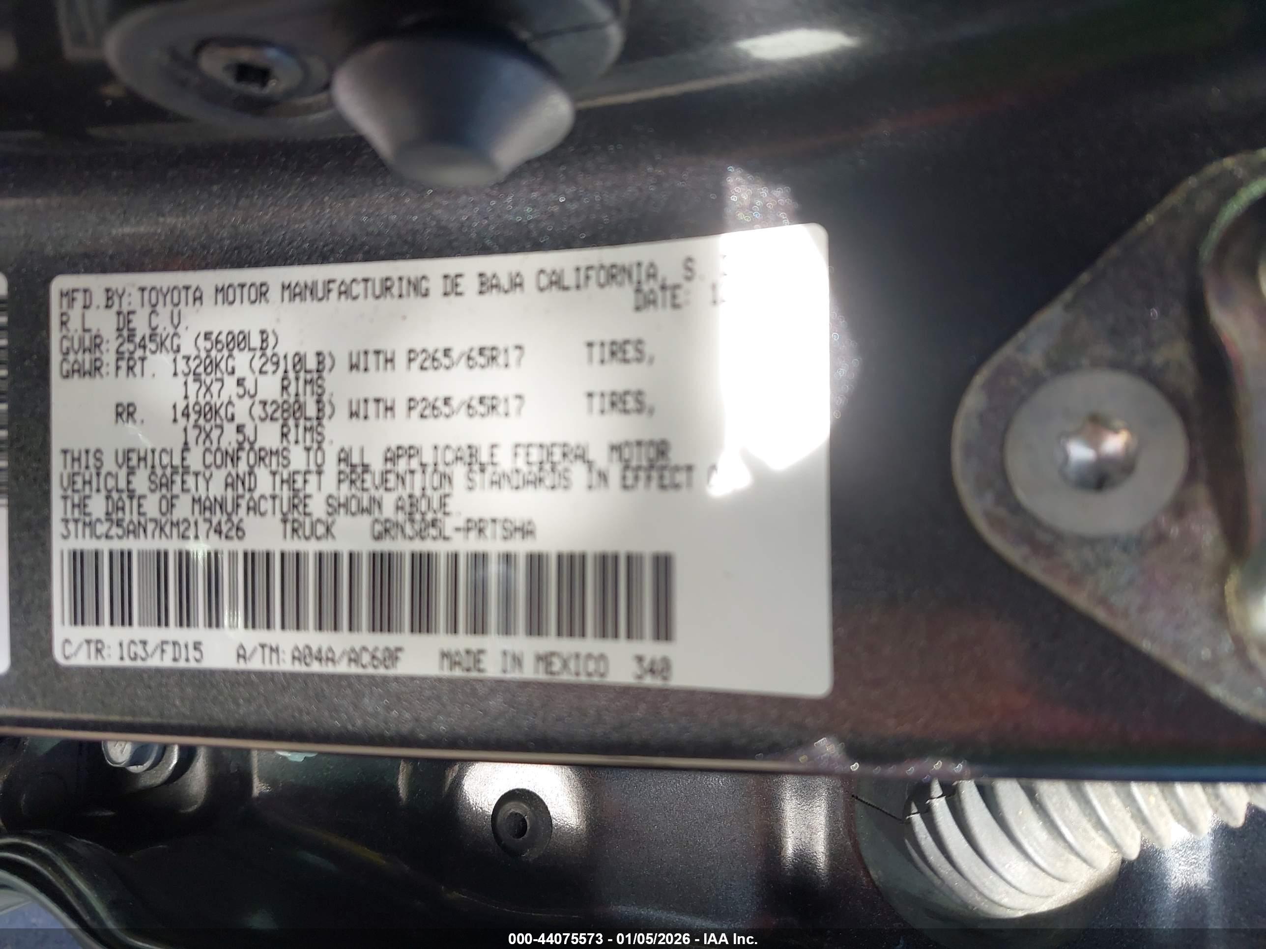 TOYOTA TACOMA image 9