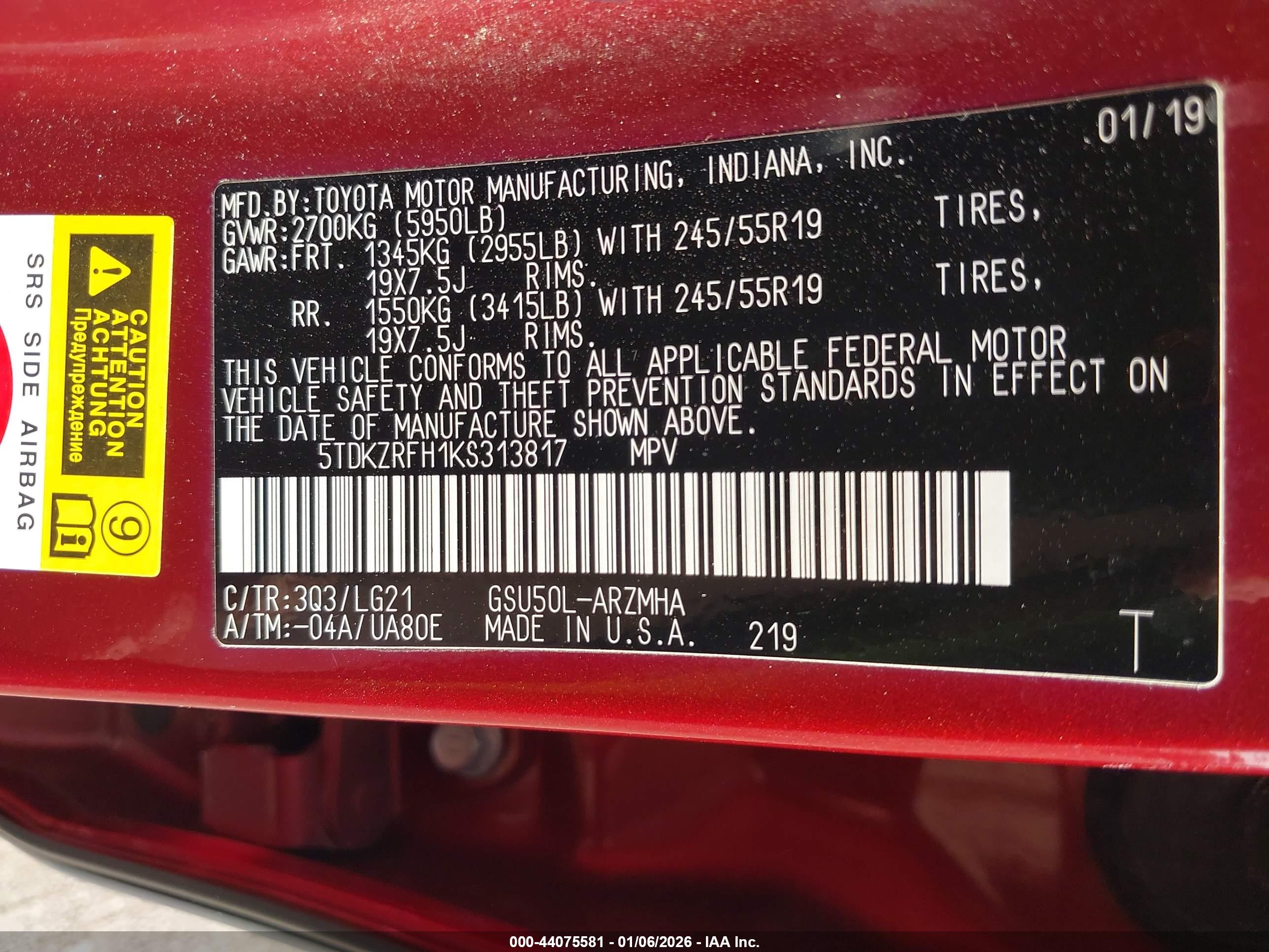 TOYOTA HIGHLANDER image 9