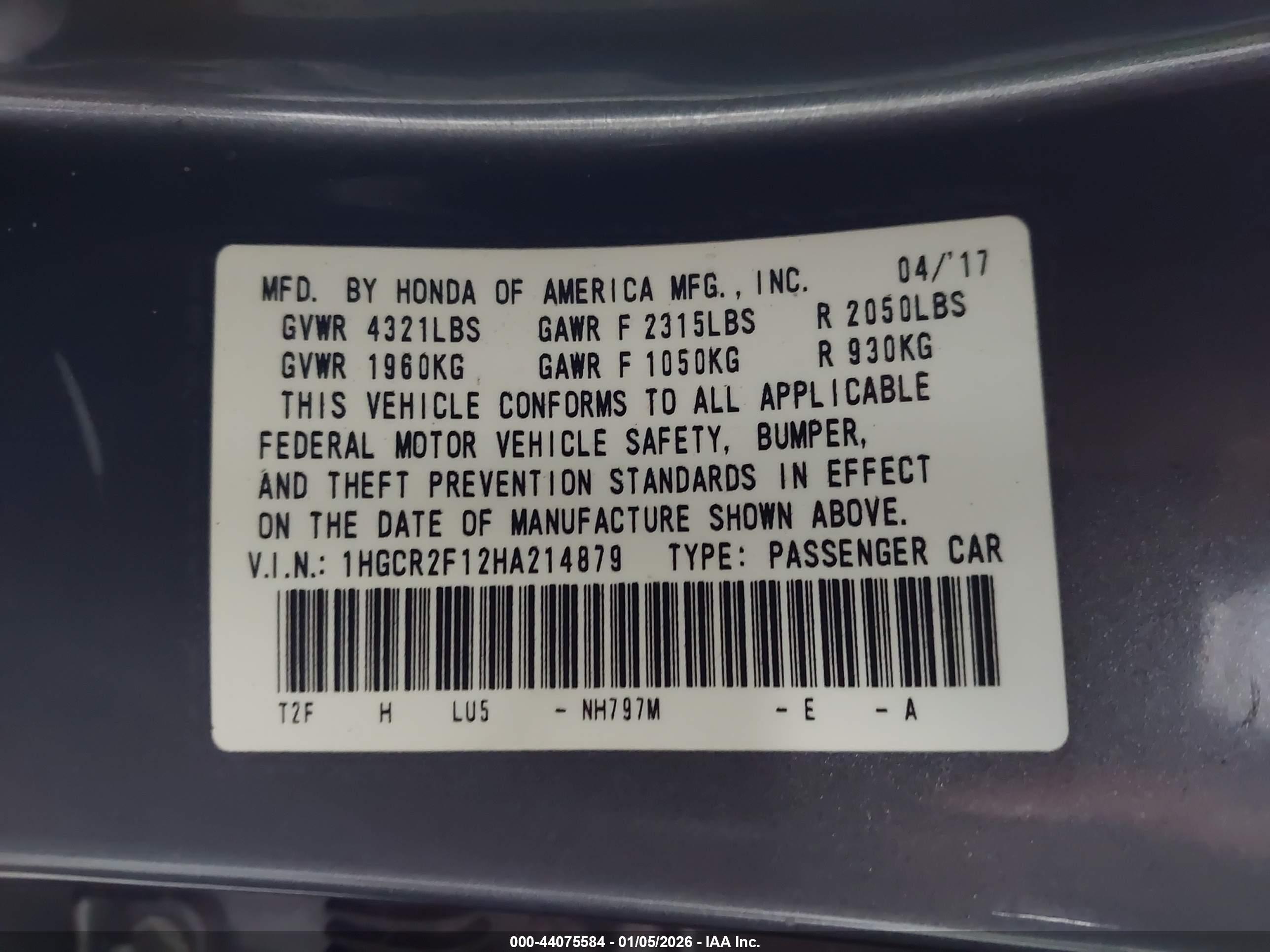 HONDA ACCORD image 9