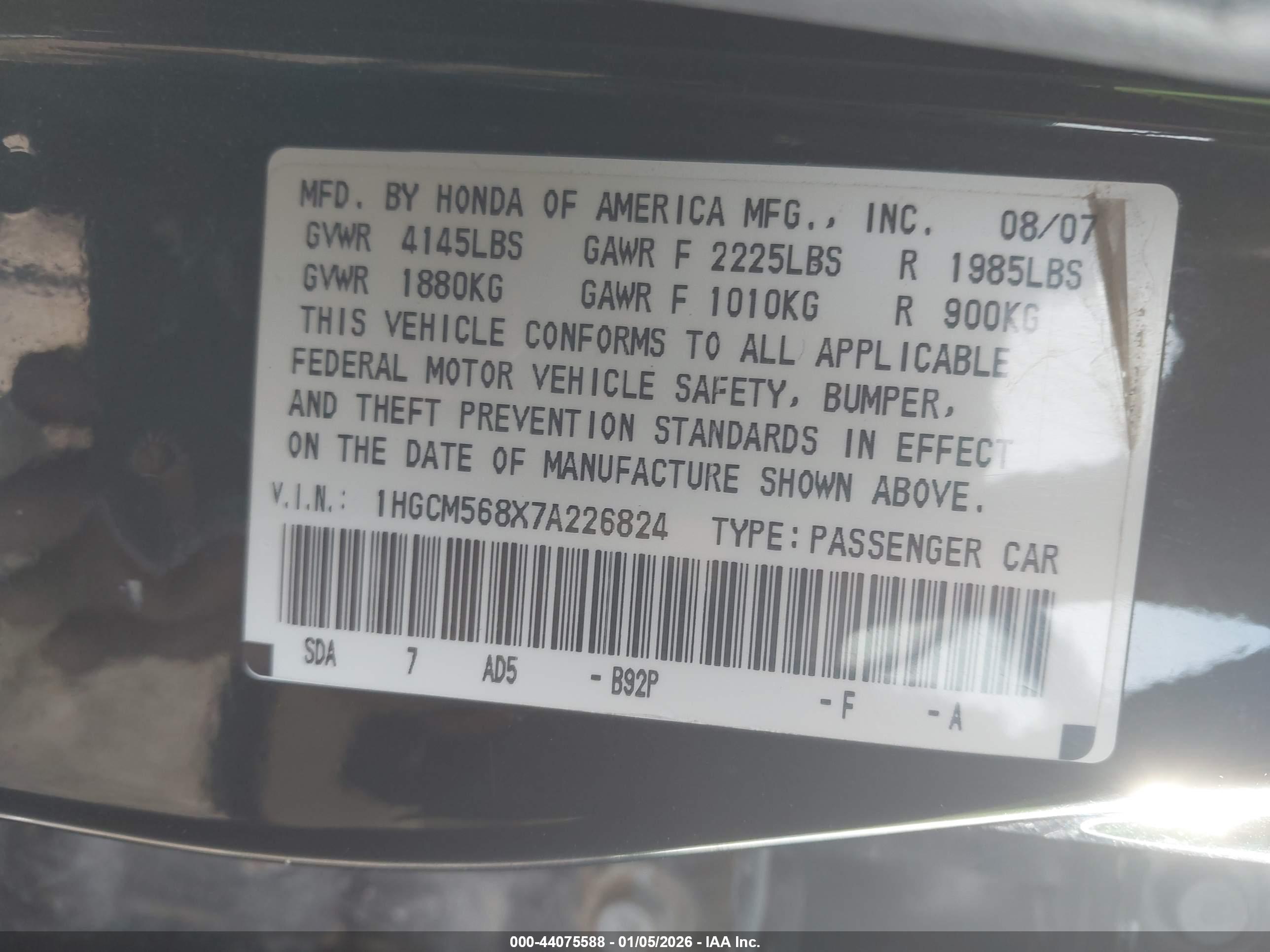 HONDA ACCORD image 9