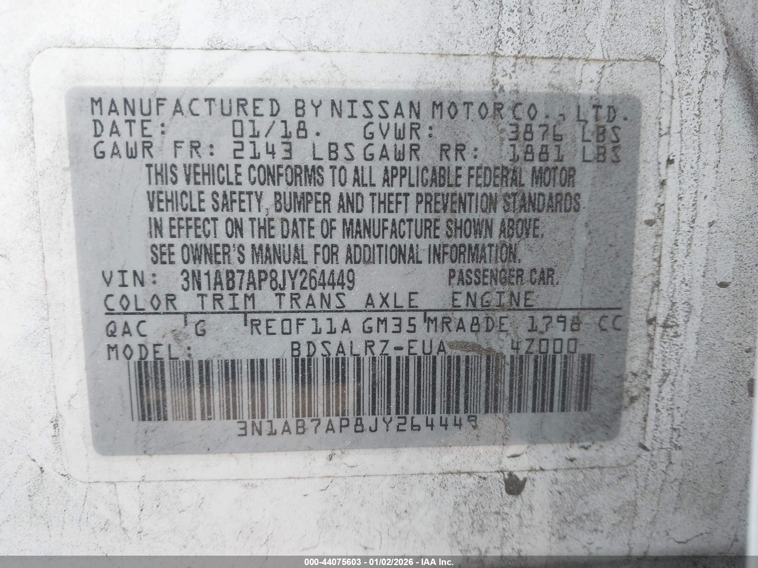 NISSAN SENTRA image 9