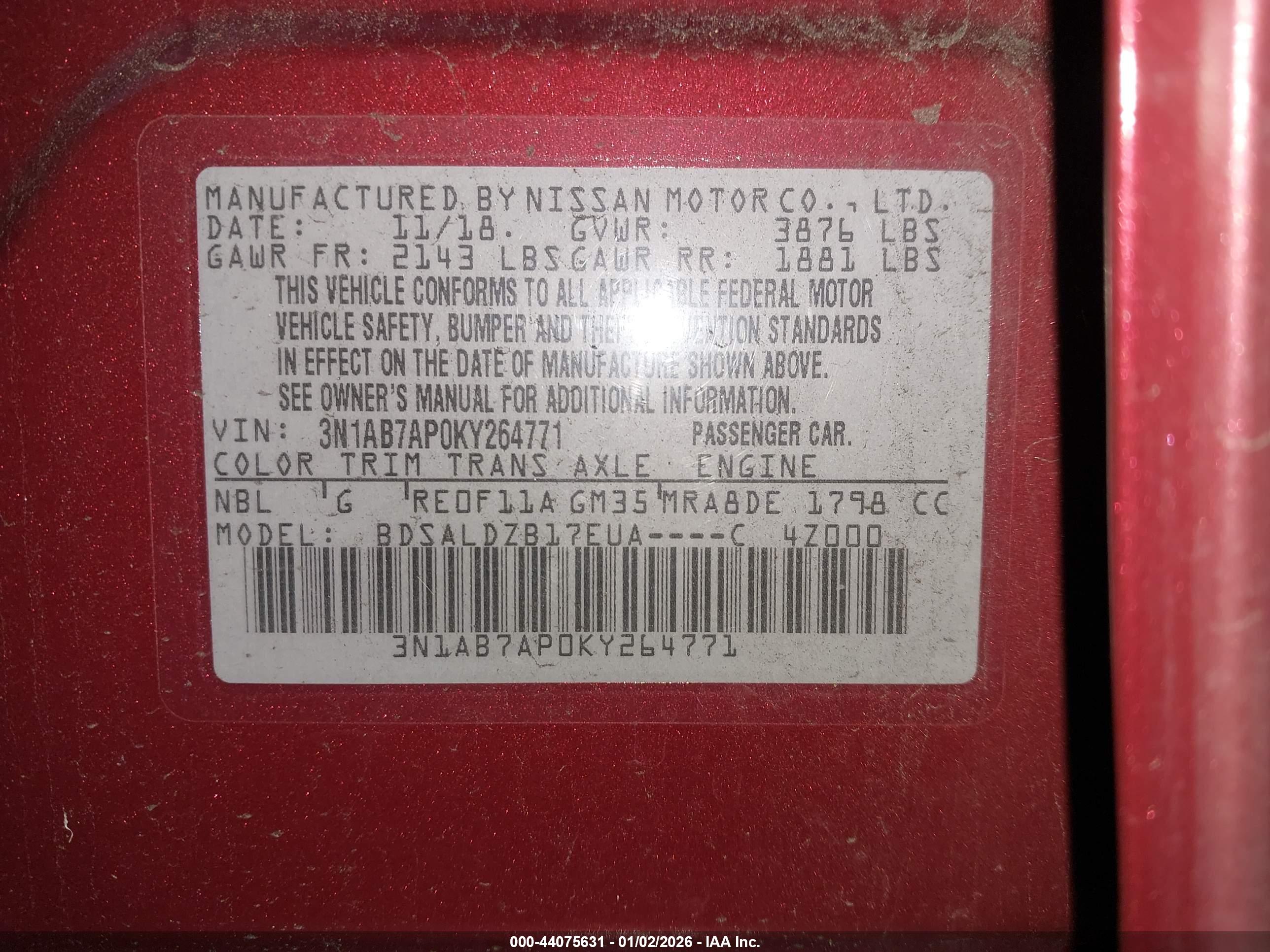 NISSAN SENTRA image 9
