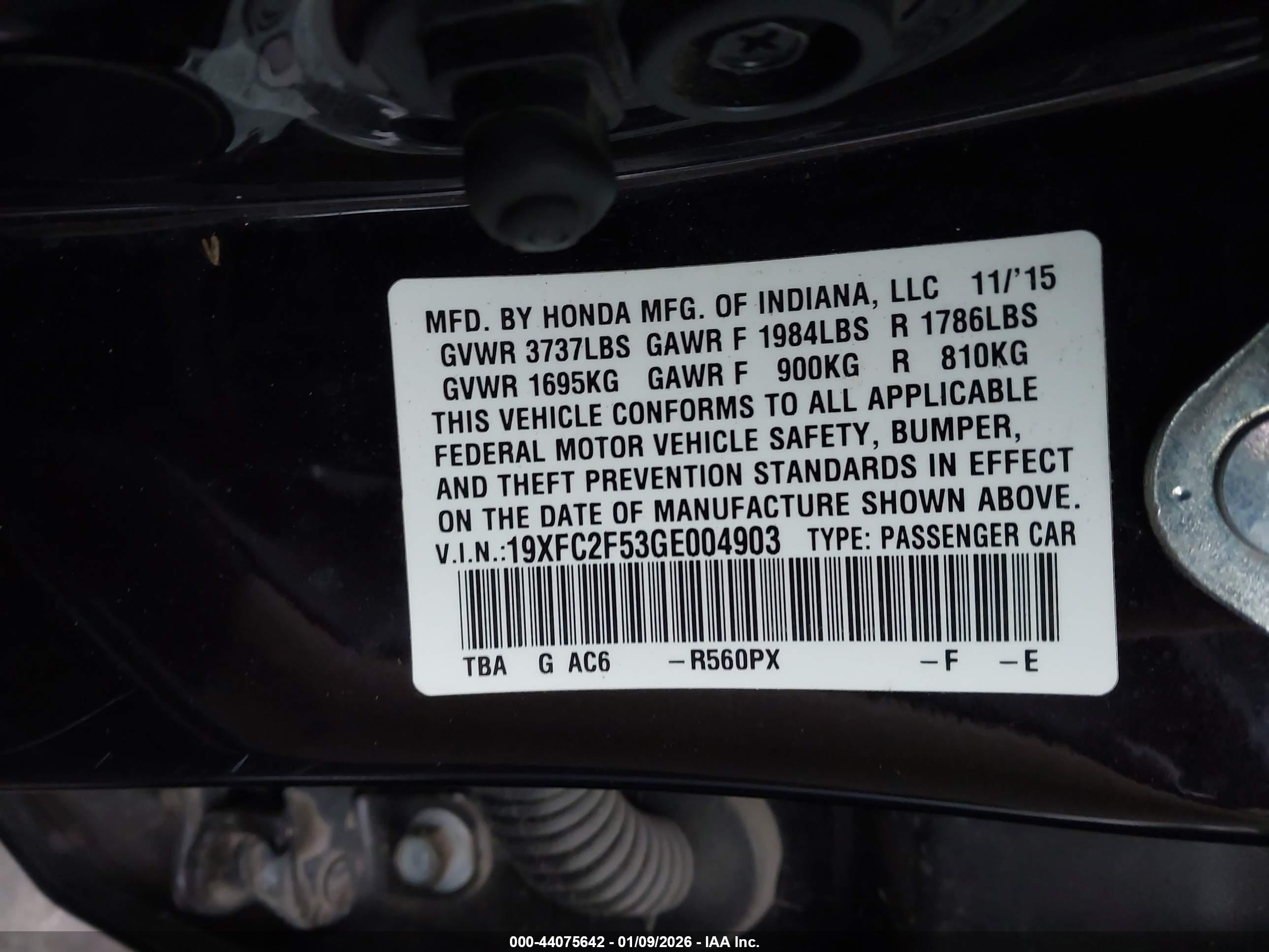 HONDA CIVIC image 9