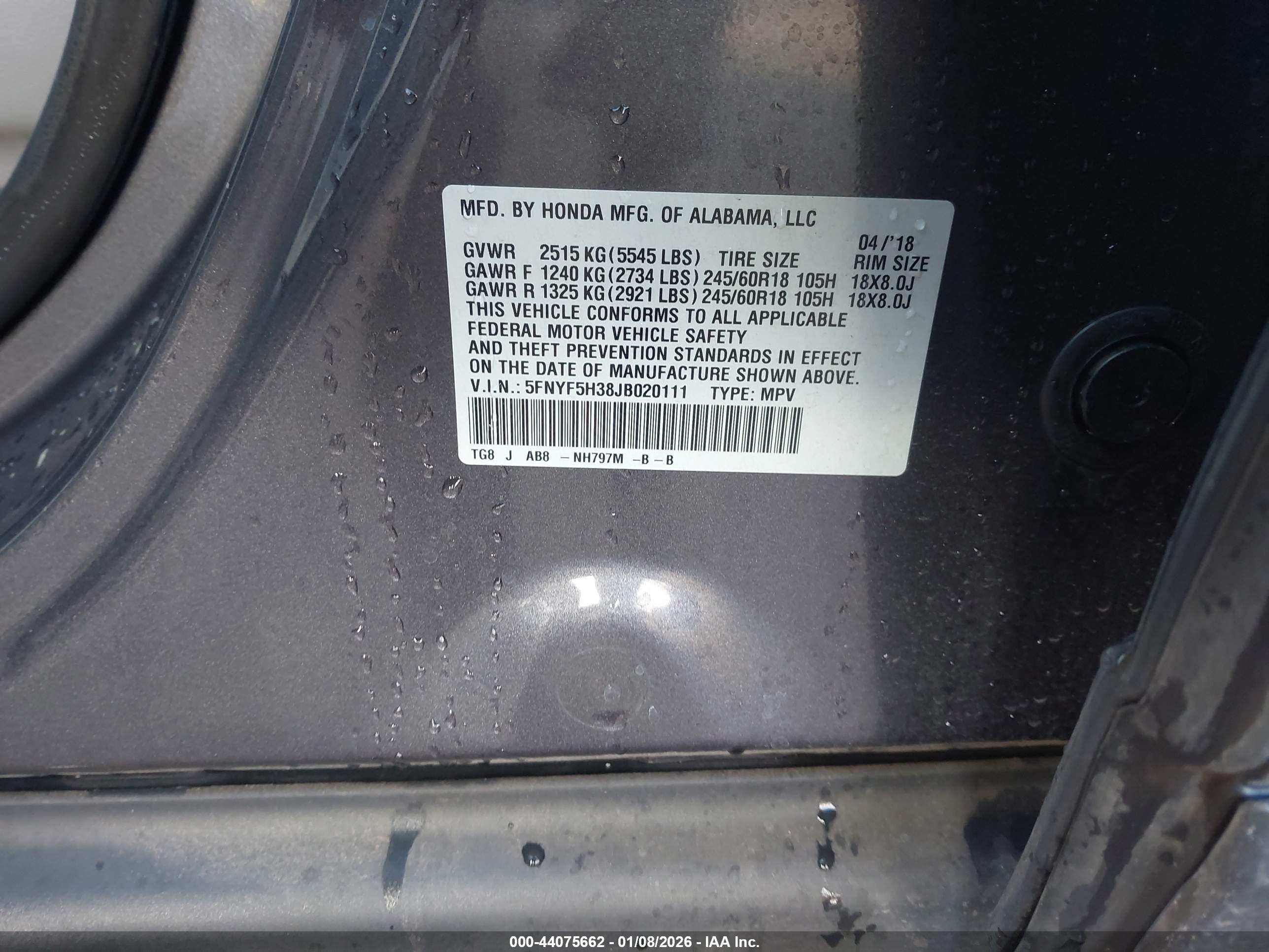 HONDA PILOT image 9