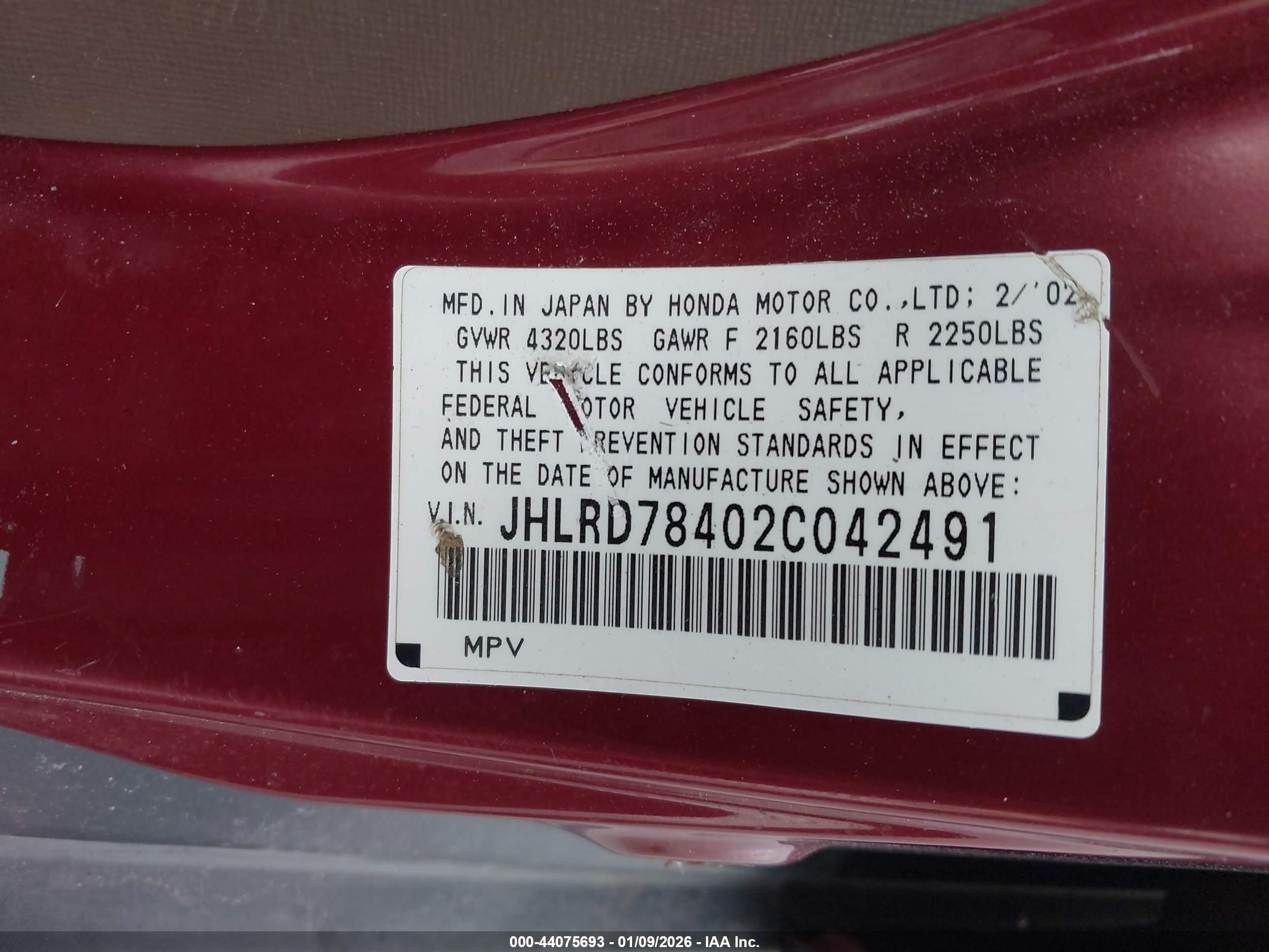 HONDA CR-V image 9