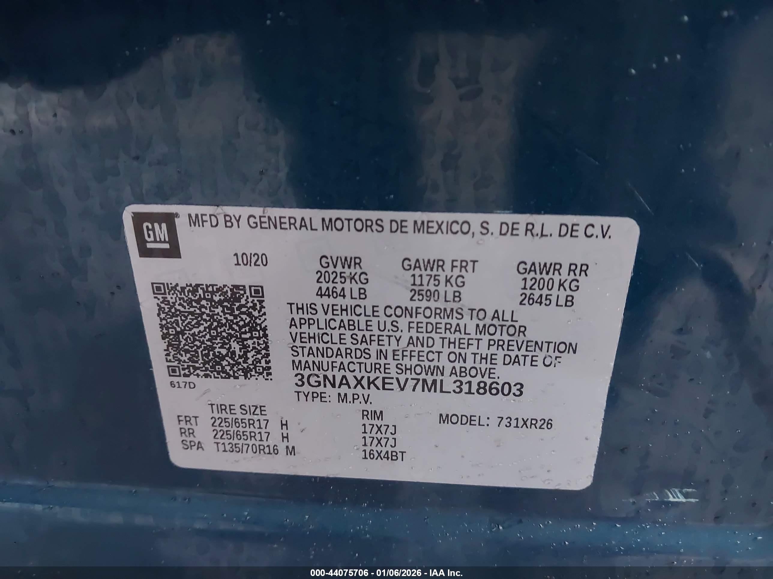 CHEVROLET EQUINOX image 9