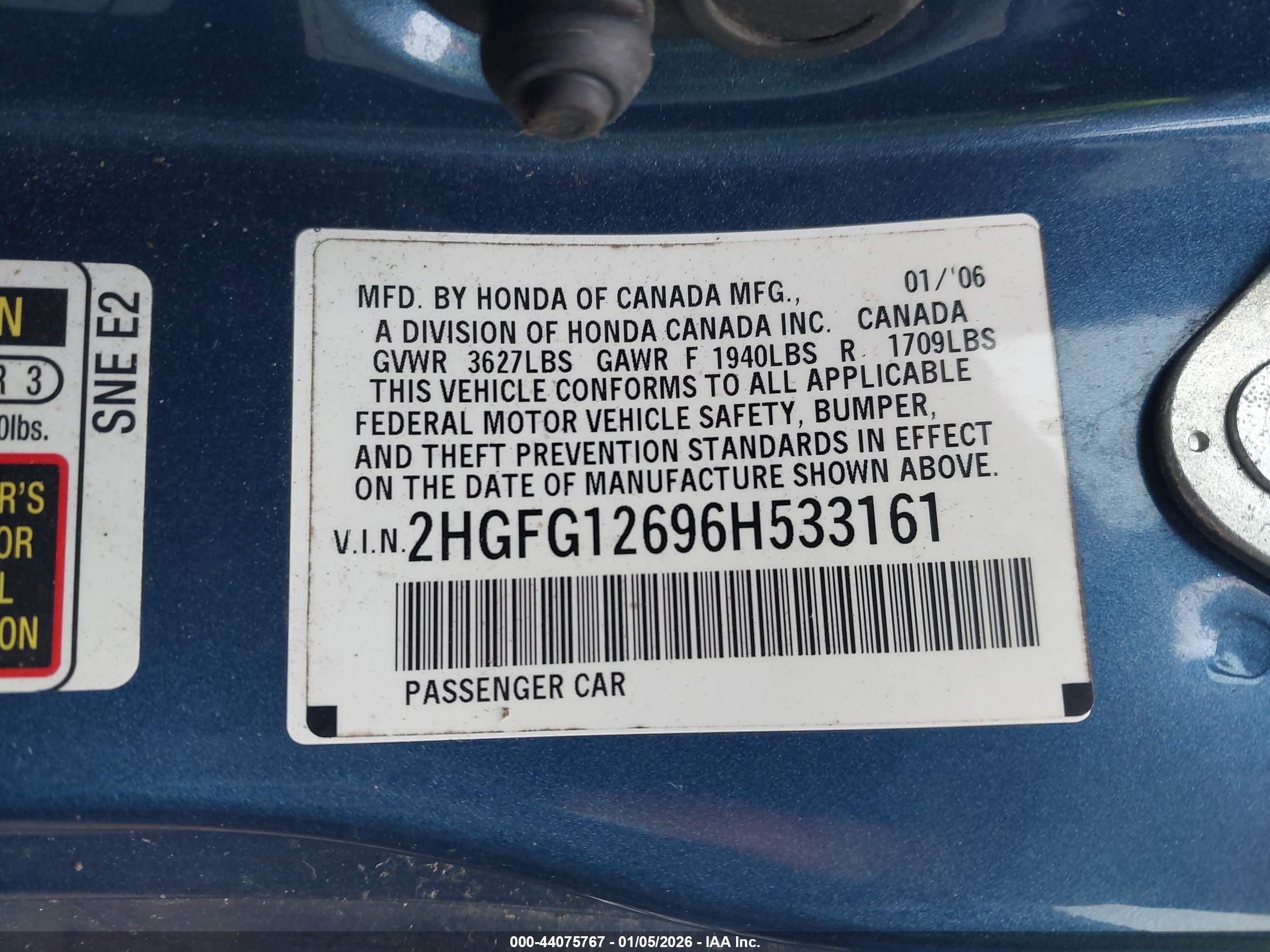 HONDA CIVIC image 9