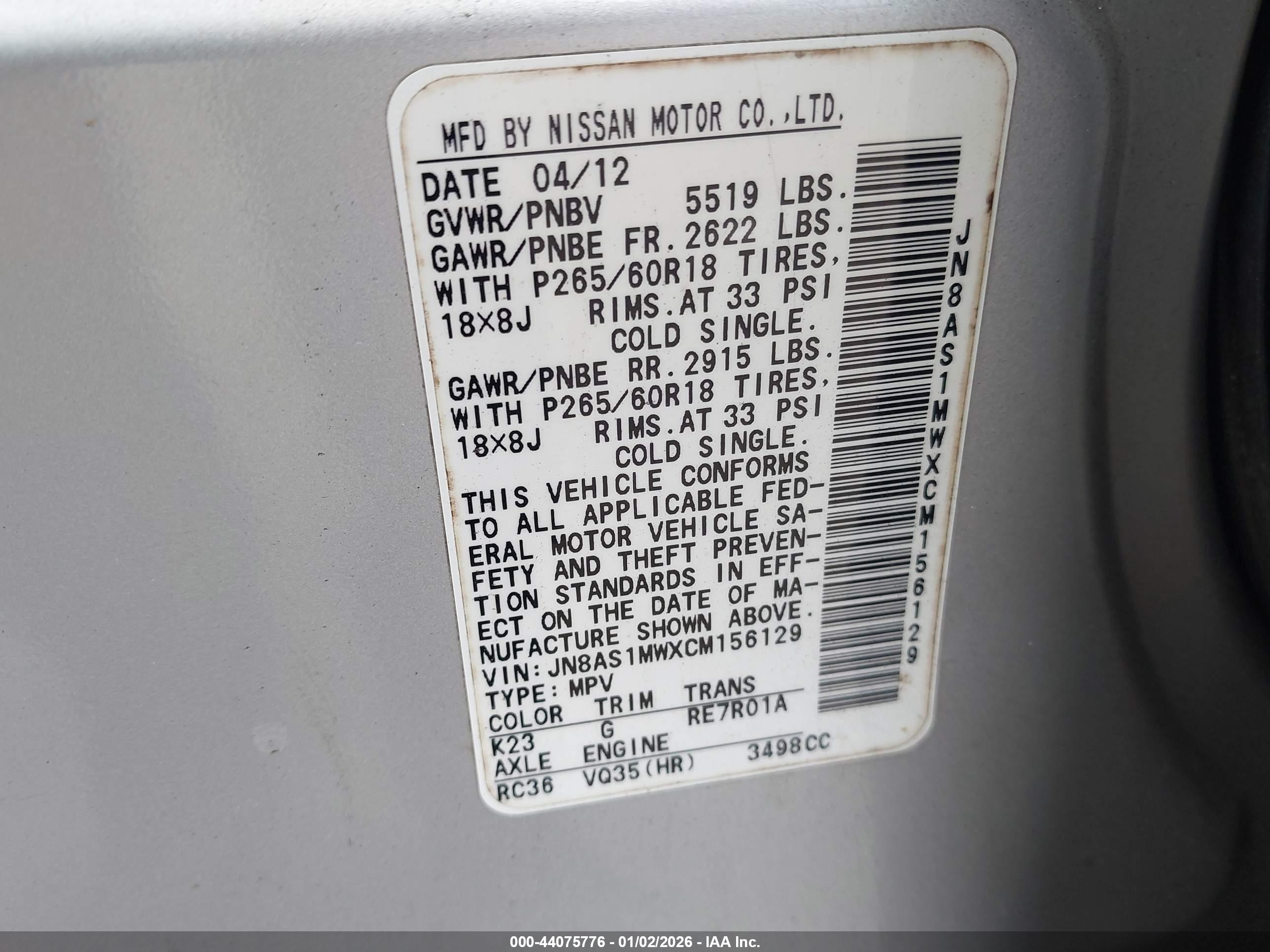 INFINITI FX35 image 9