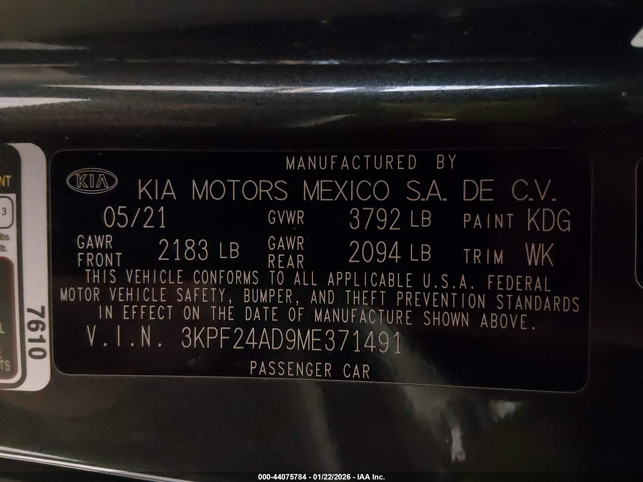 KIA FORTE image 9