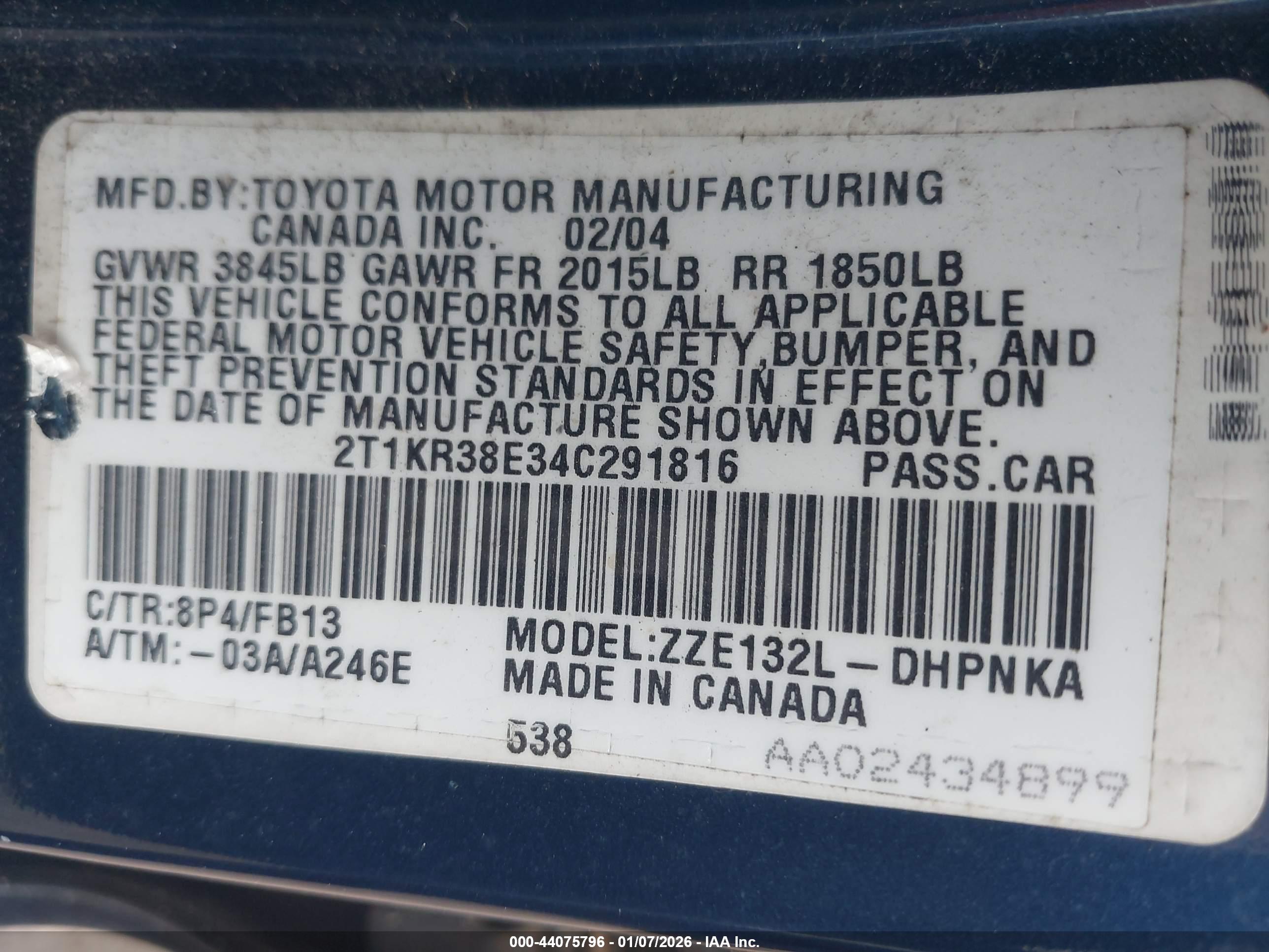 TOYOTA MATRIX image 9