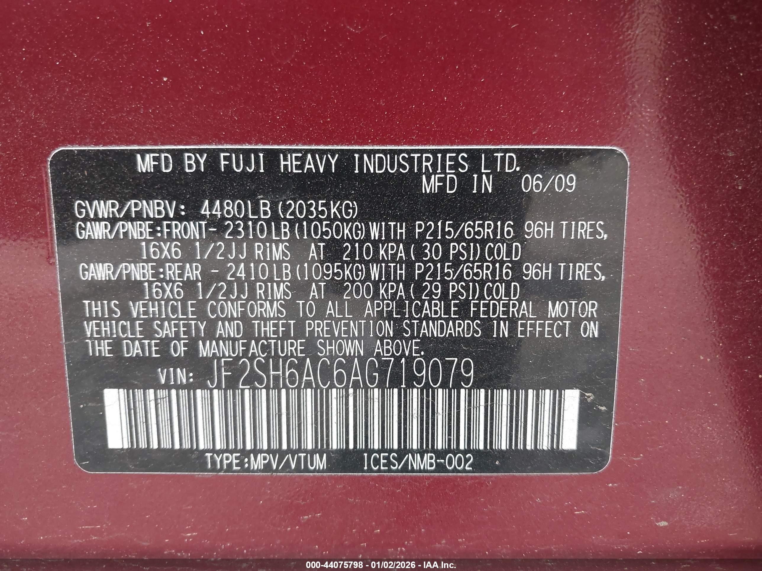 SUBARU FORESTER image 9
