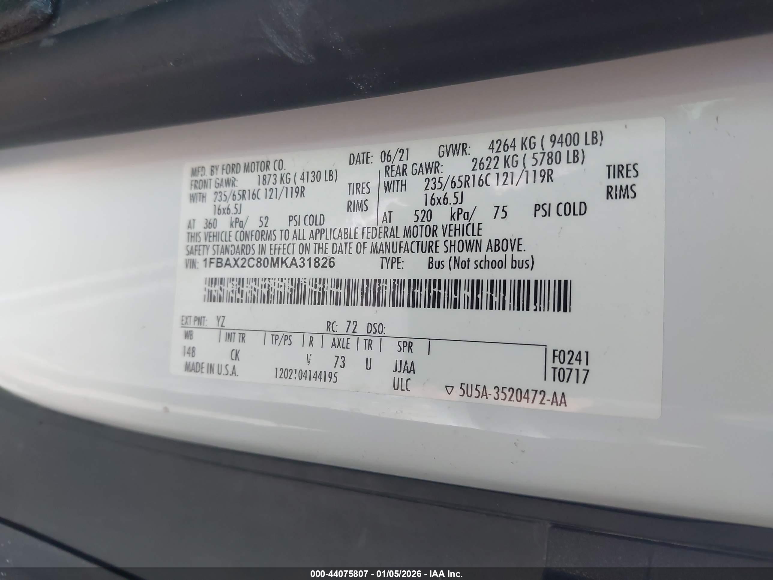 FORD TRANSIT-350 image 9