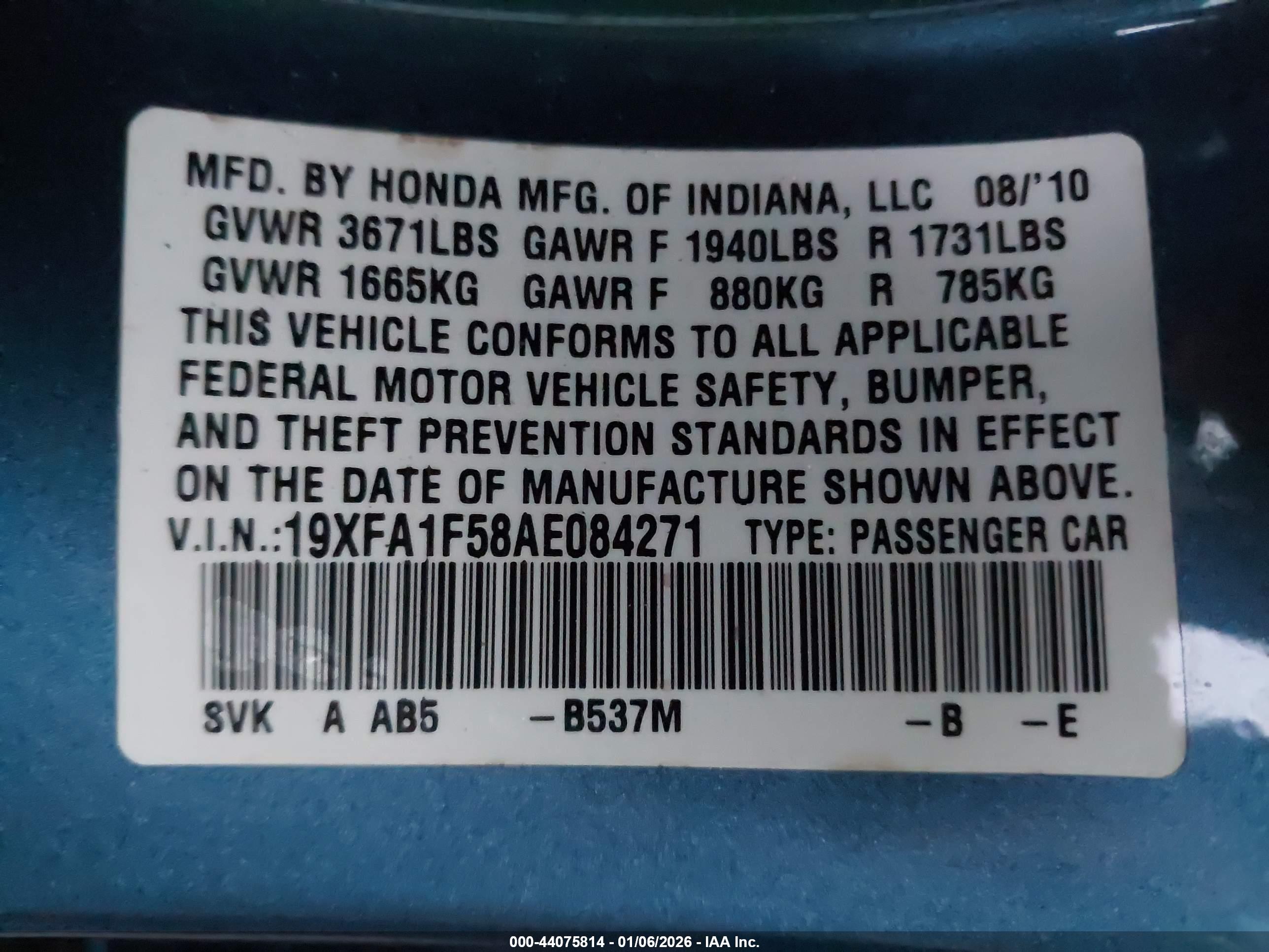 HONDA CIVIC image 9