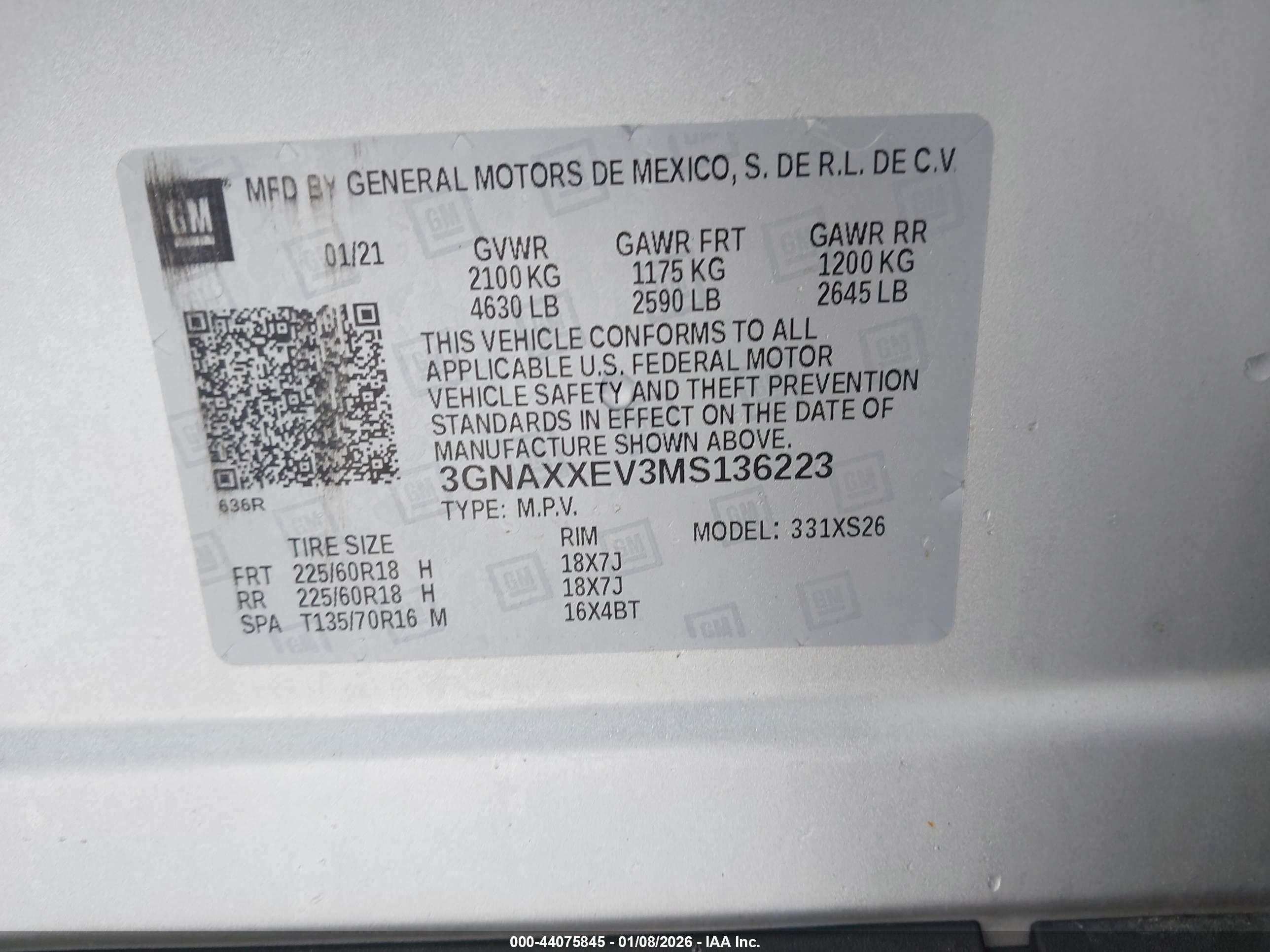 CHEVROLET EQUINOX image 9