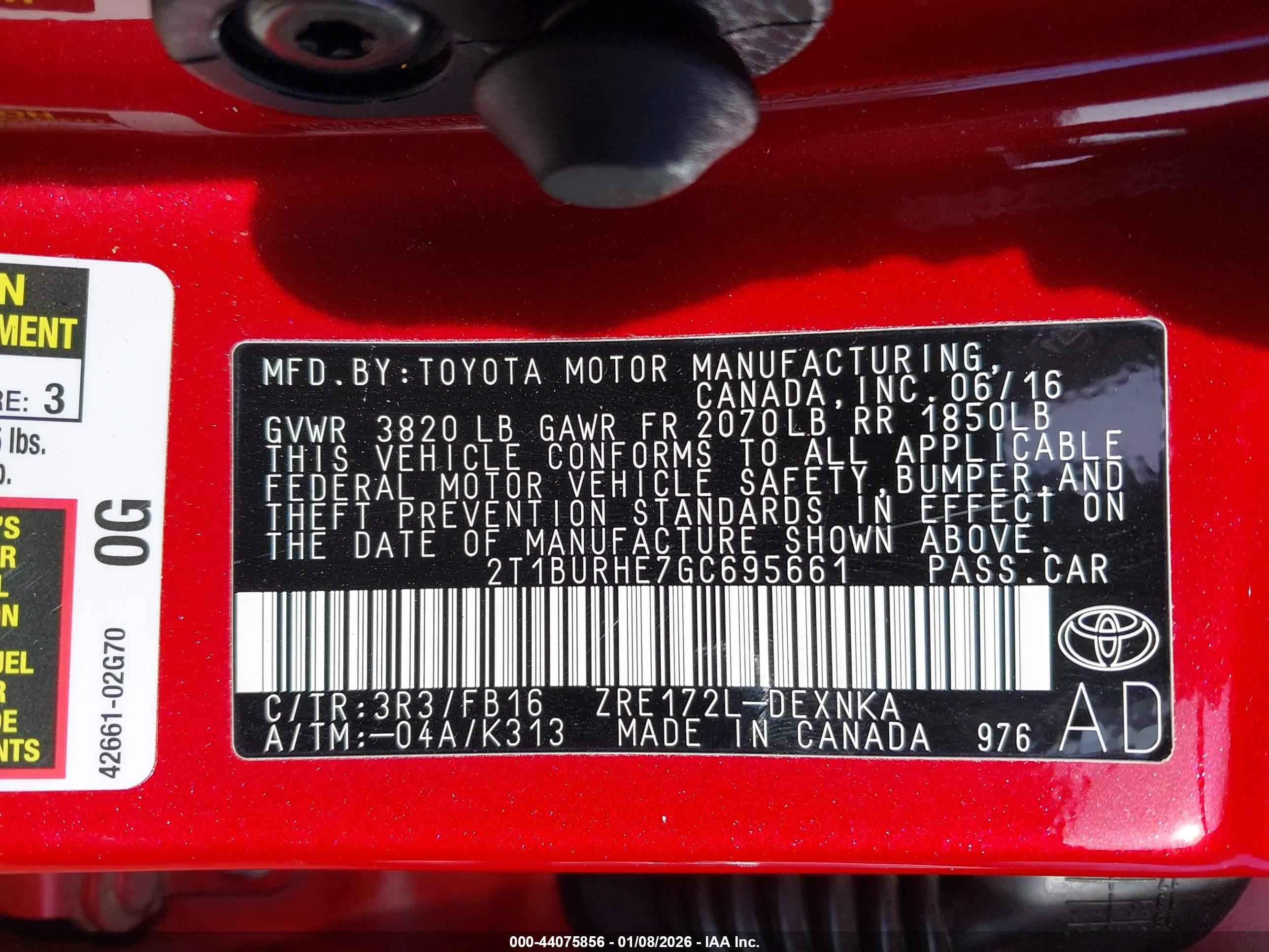 TOYOTA COROLLA image 9
