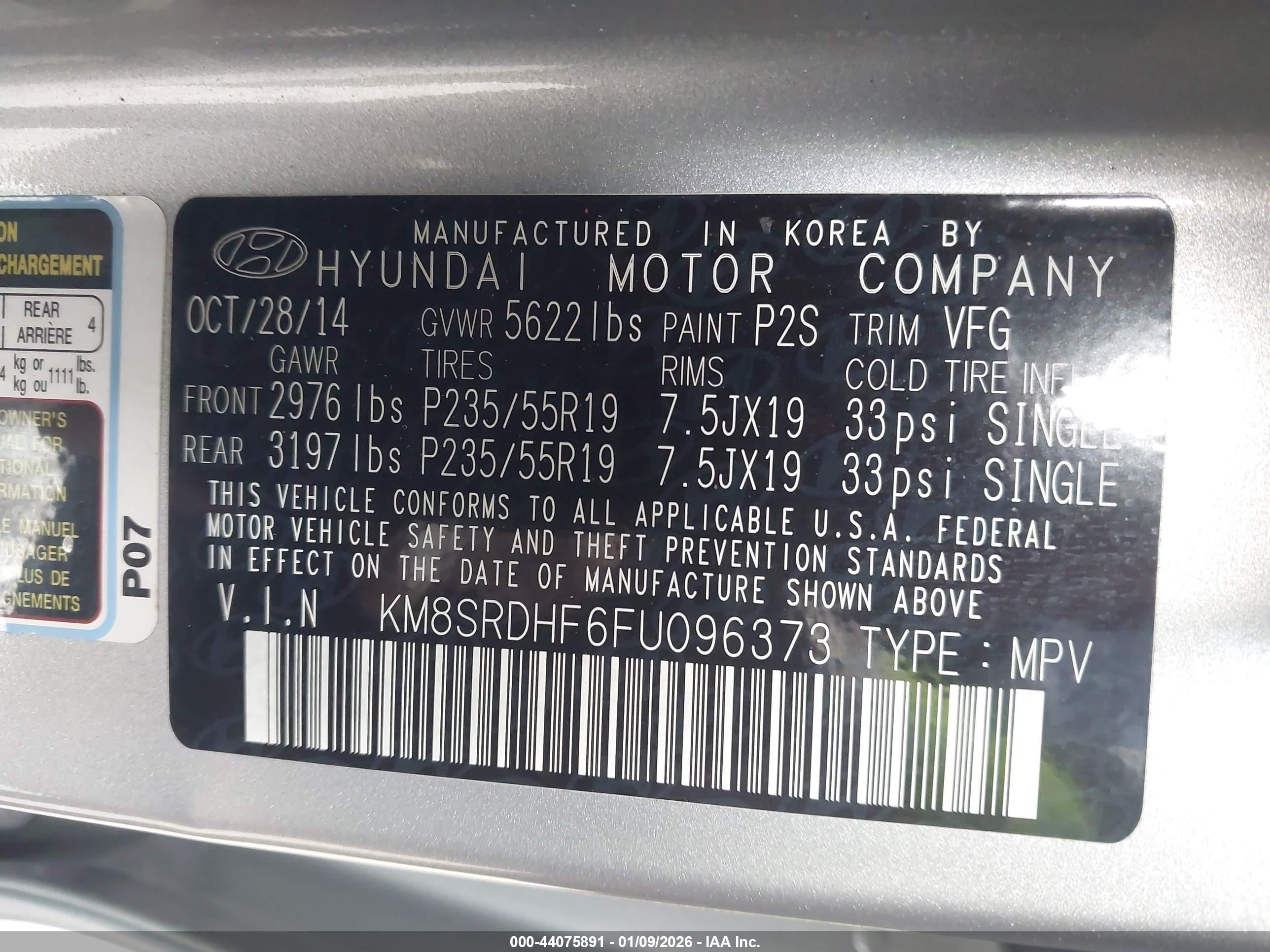 HYUNDAI SANTA image 9