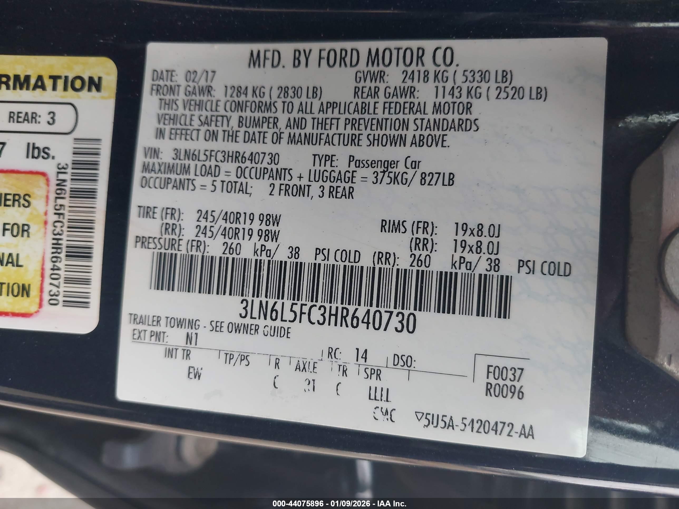 LINCOLN MKZ image 9