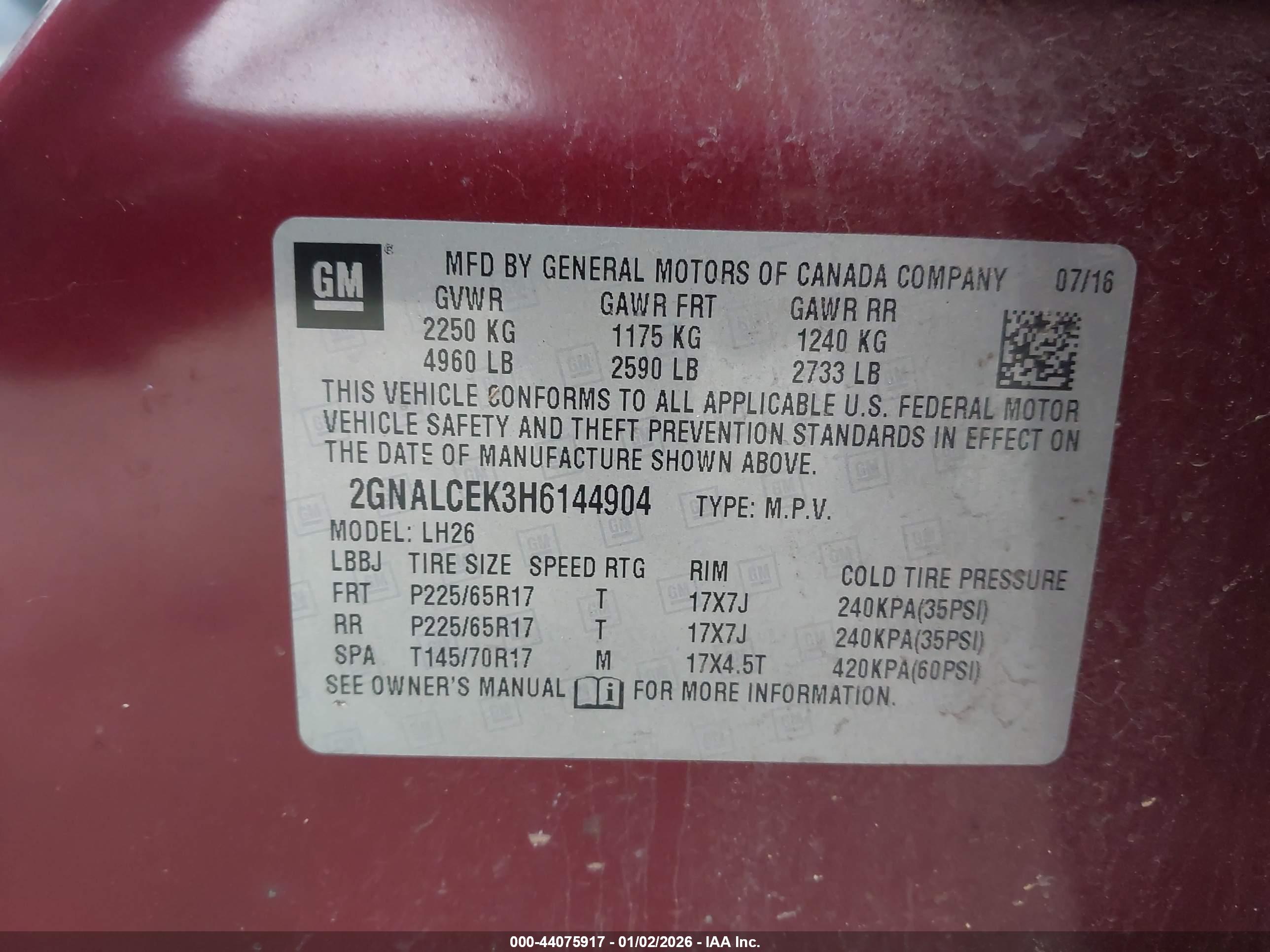 CHEVROLET EQUINOX image 9