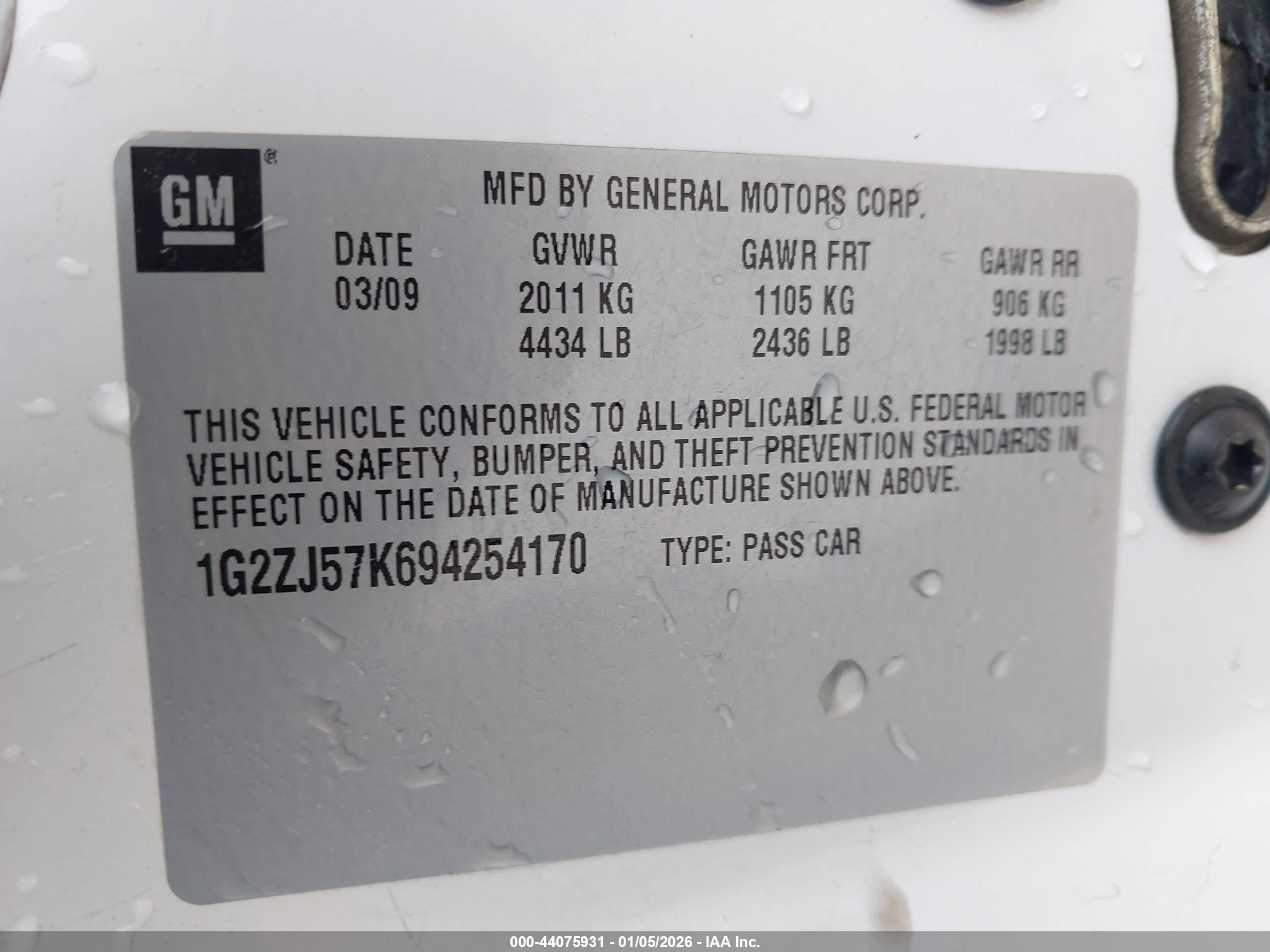 PONTIAC G6 image 9