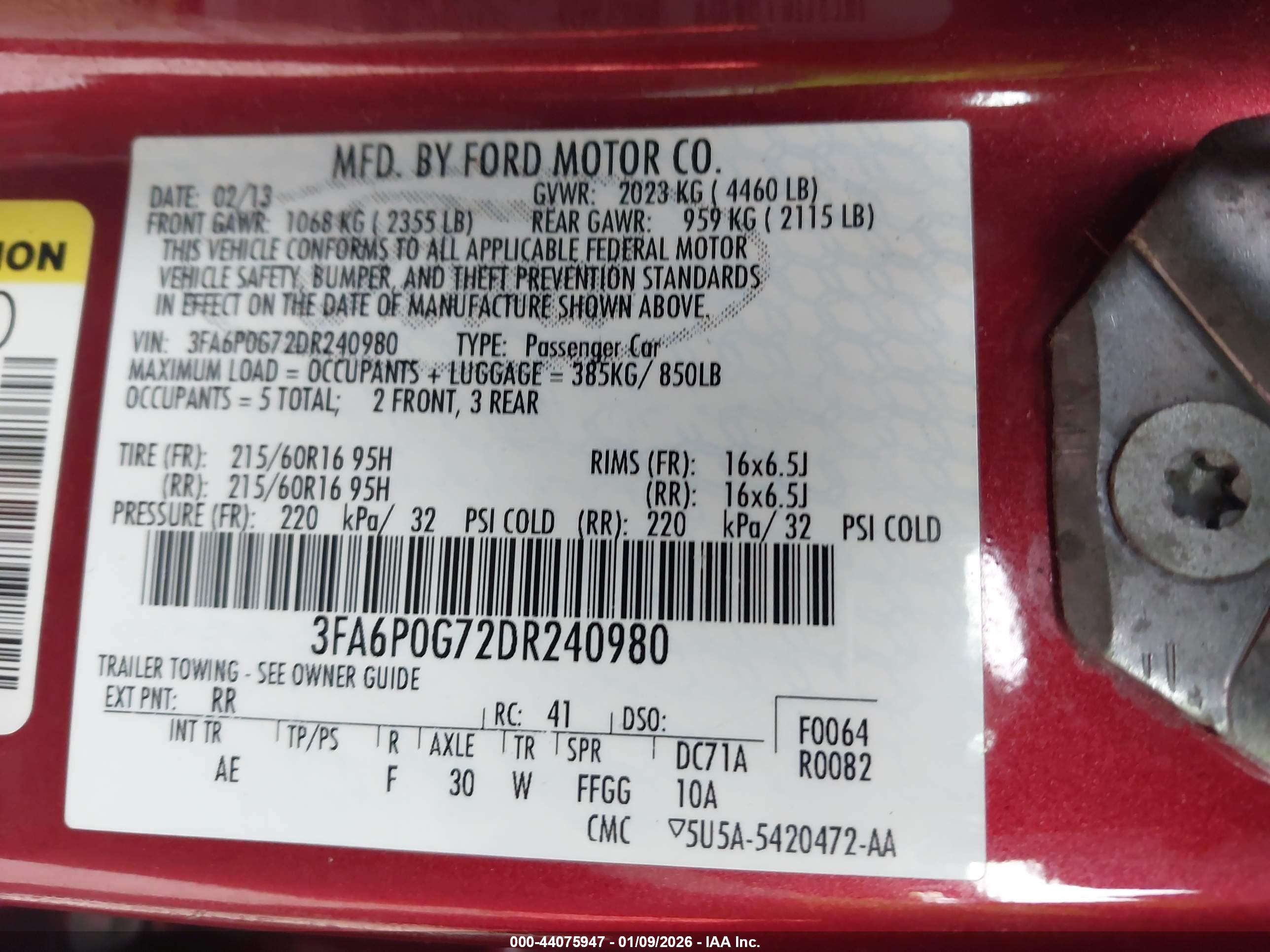 FORD FUSION image 9